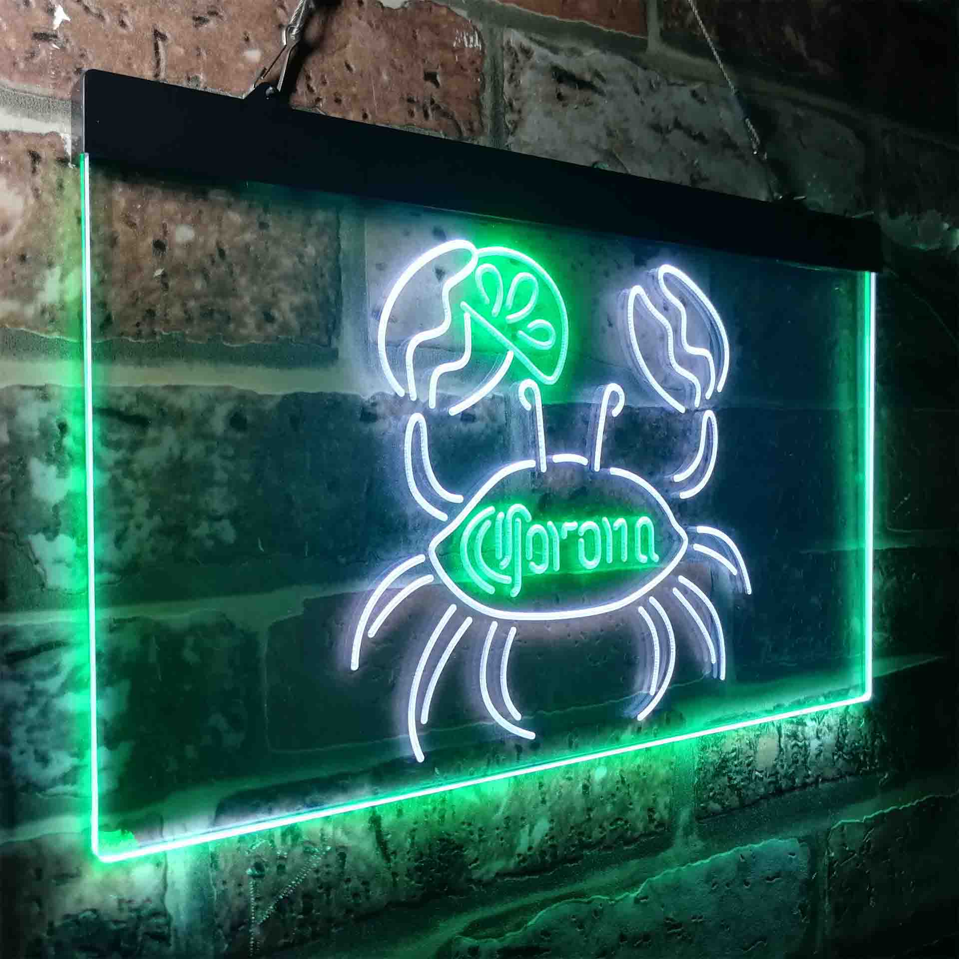 Corona Crab Lime Lemon Beer Neon-Like LED Sign - Image 17