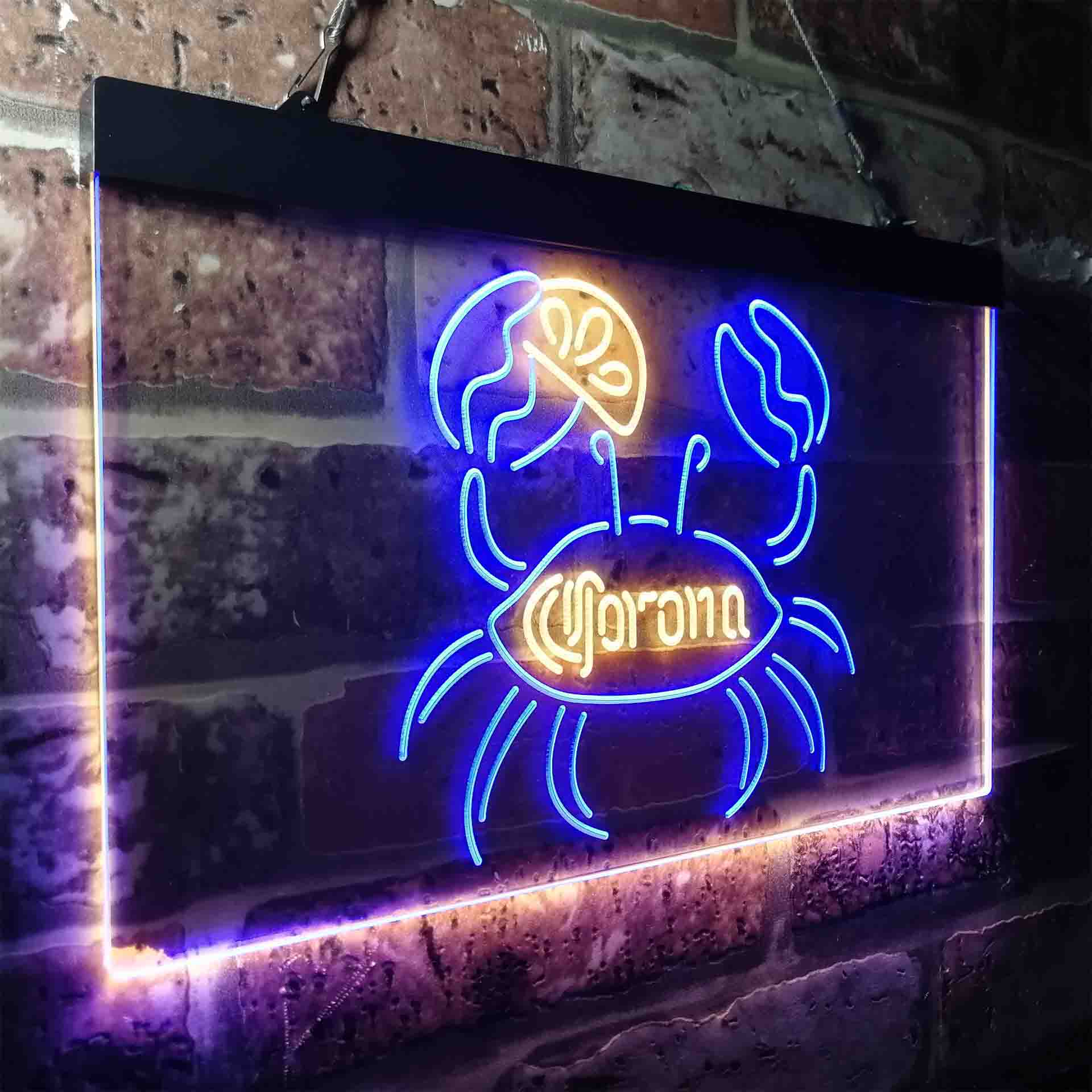 Corona Crab Lime Lemon Beer Neon-Like LED Sign - Image 19