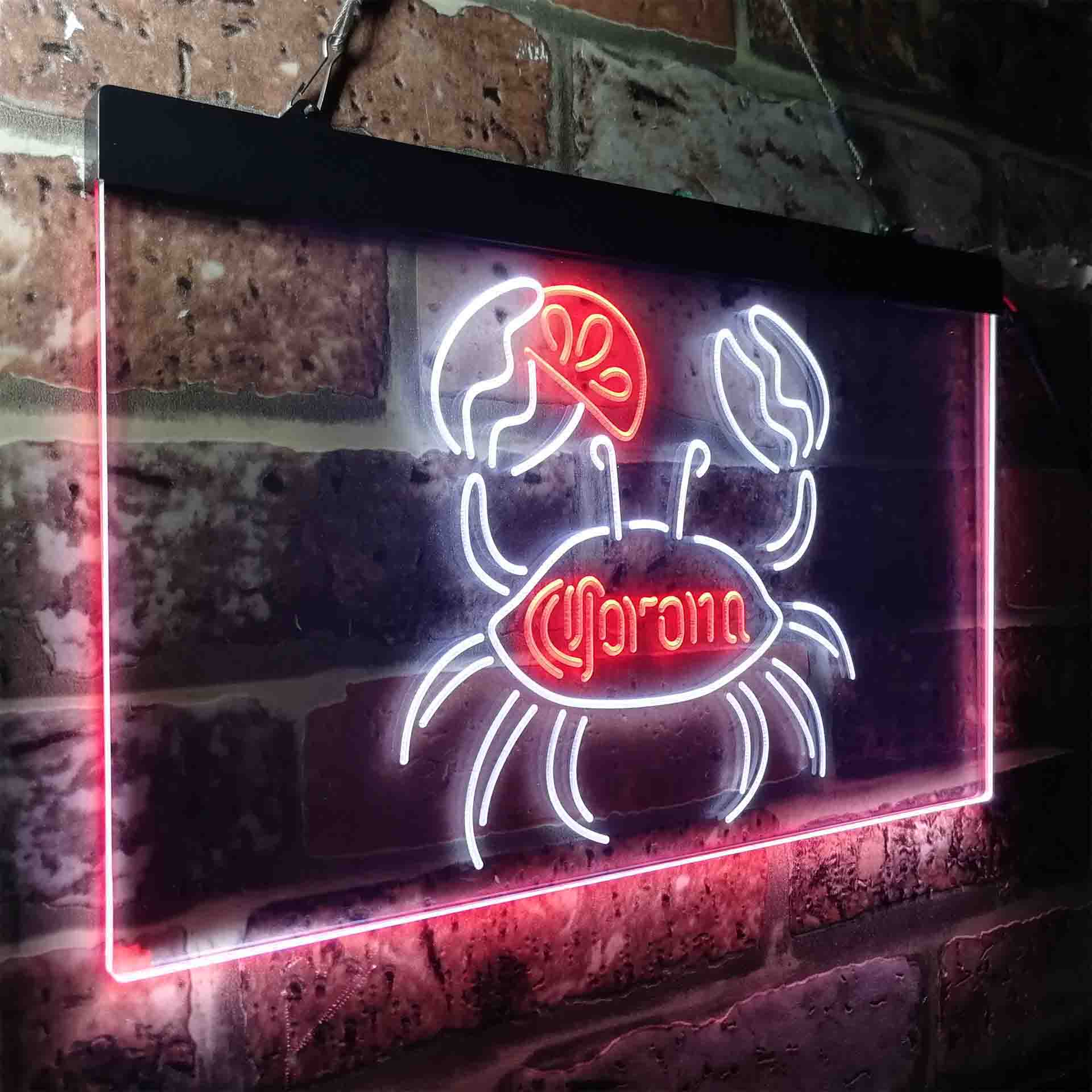Corona Crab Lime Lemon Beer Neon-Like LED Sign - Image 21