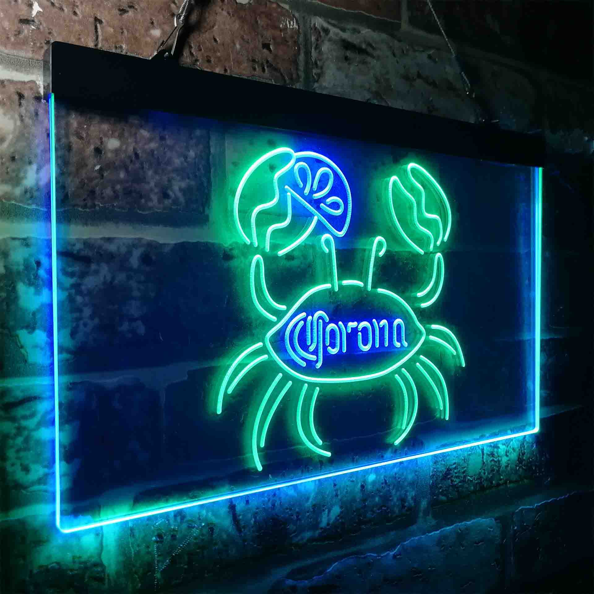 Corona Crab Lime Lemon Beer Neon-Like LED Sign - Image 22