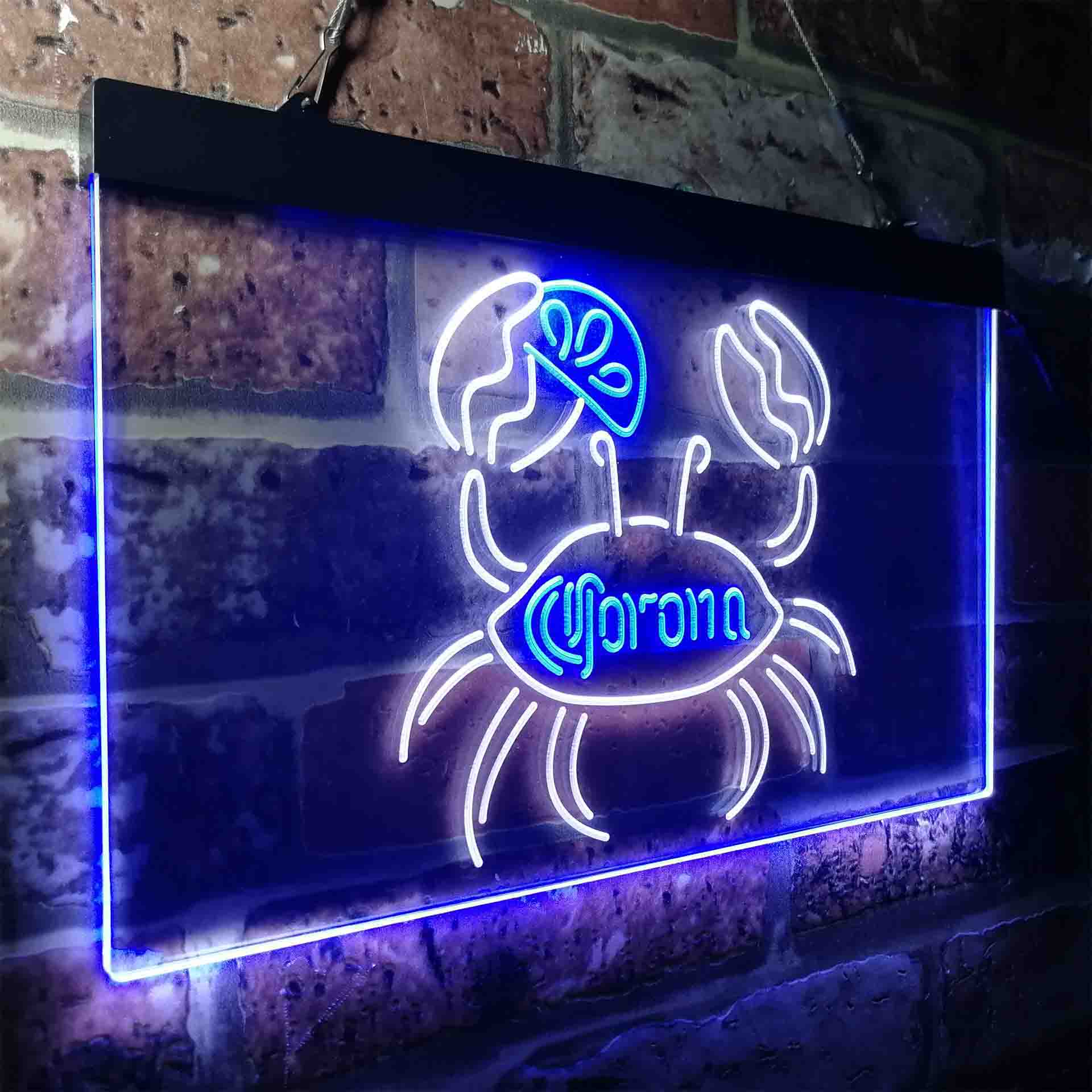 Corona Crab Lime Lemon Beer Neon-Like LED Sign - Image 24