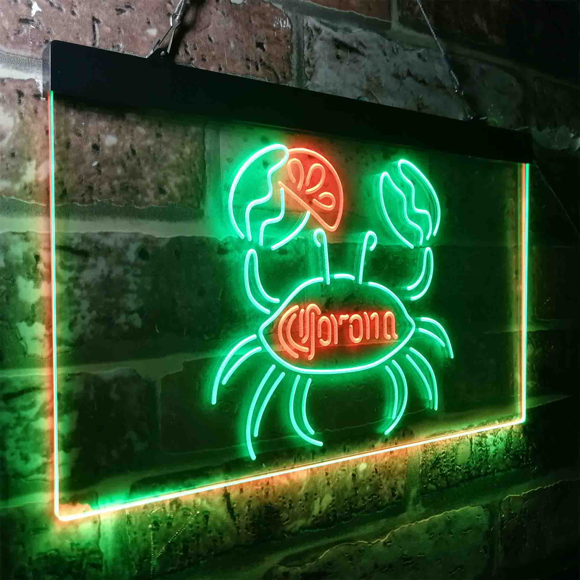 Corona Crab Lime Lemon Beer Neon-Like LED Sign - Image 25