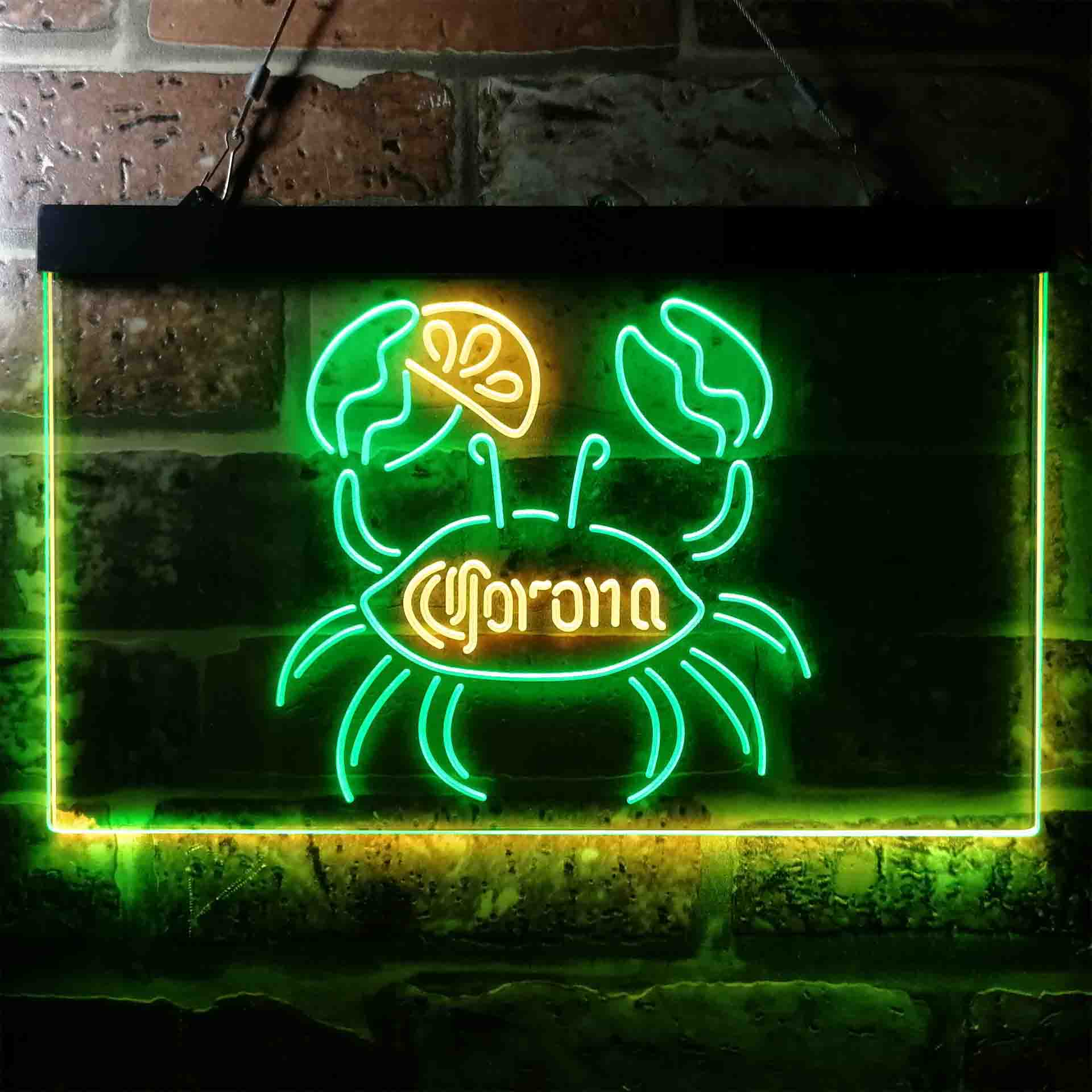 Corona Crab Lime Lemon Beer Neon-Like LED Sign - Image 3