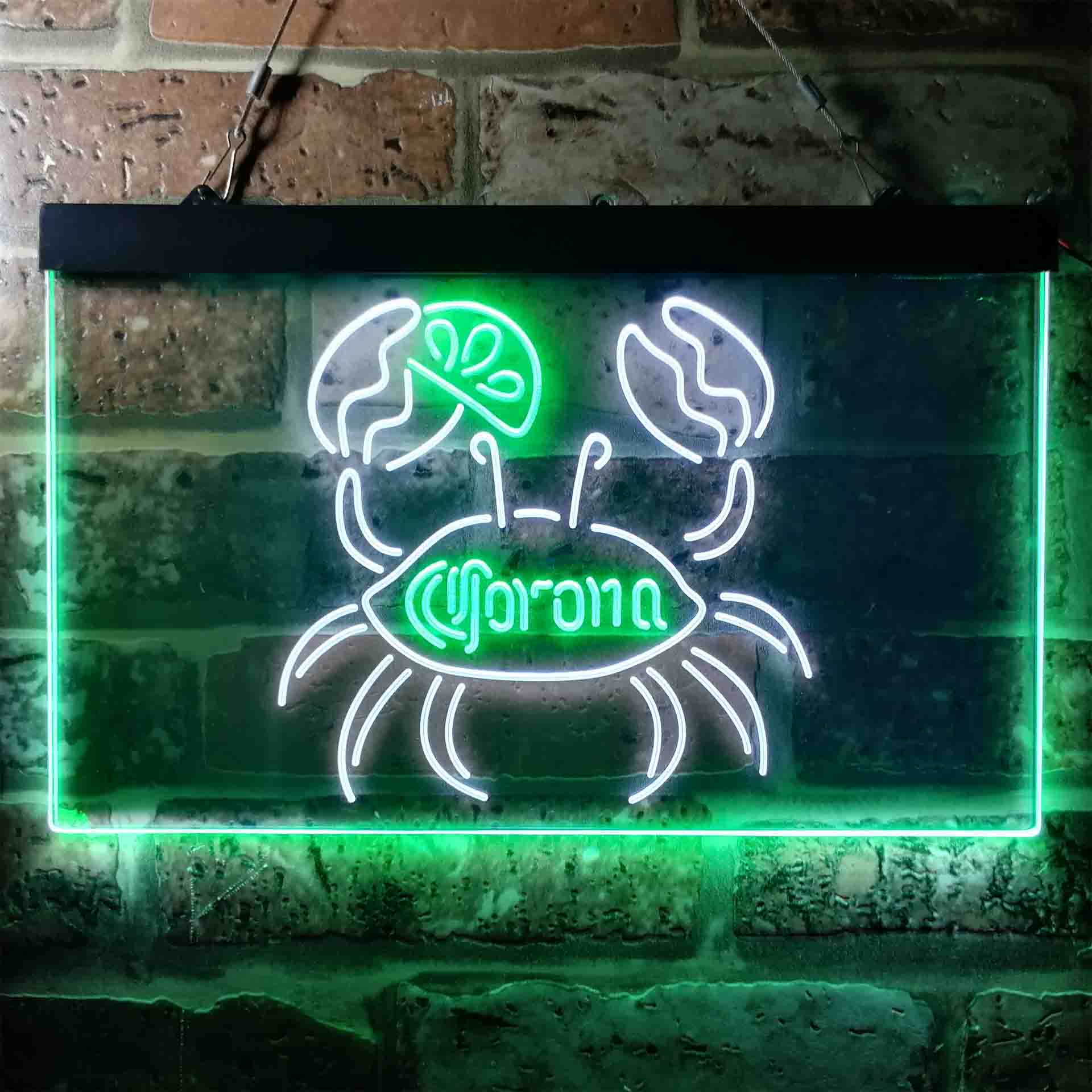 Corona Crab Lime Lemon Beer Neon-Like LED Sign - Image 4