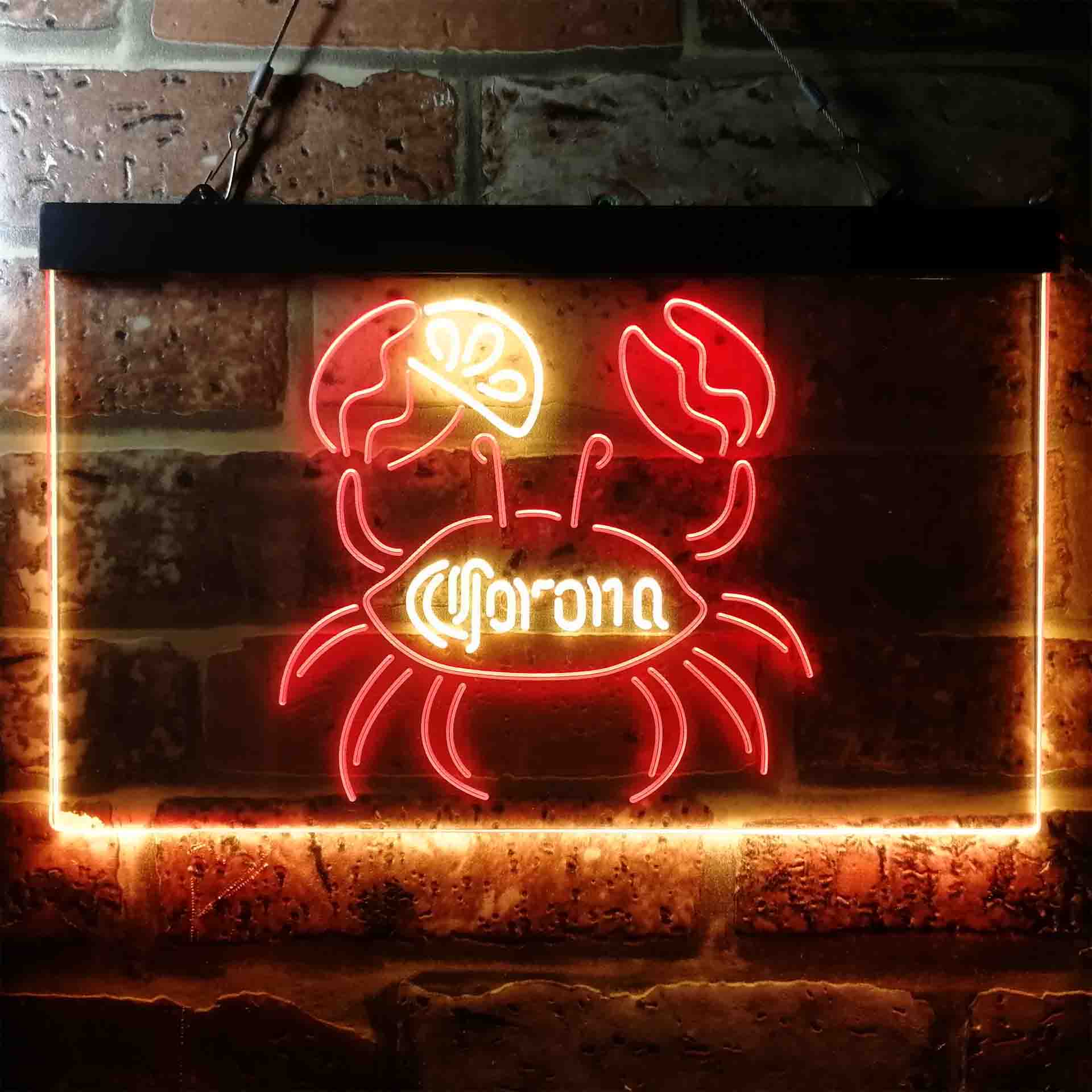 Corona Crab Lime Lemon Beer Neon-Like LED Sign - Image 7