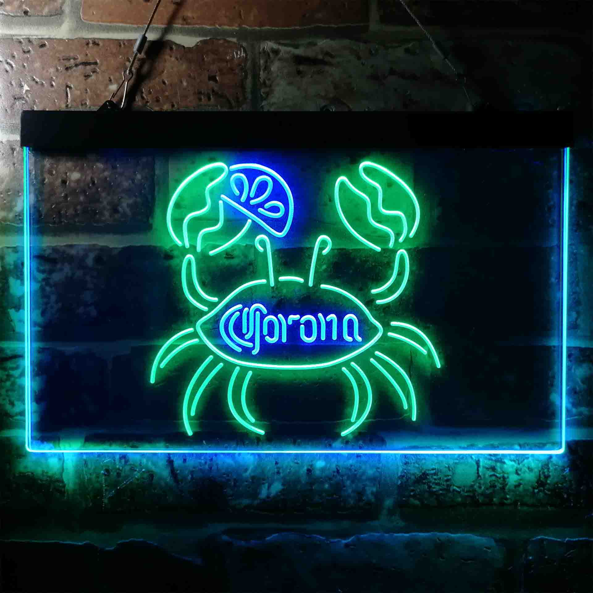 Corona Crab Lime Lemon Beer Neon-Like LED Sign - Image 9