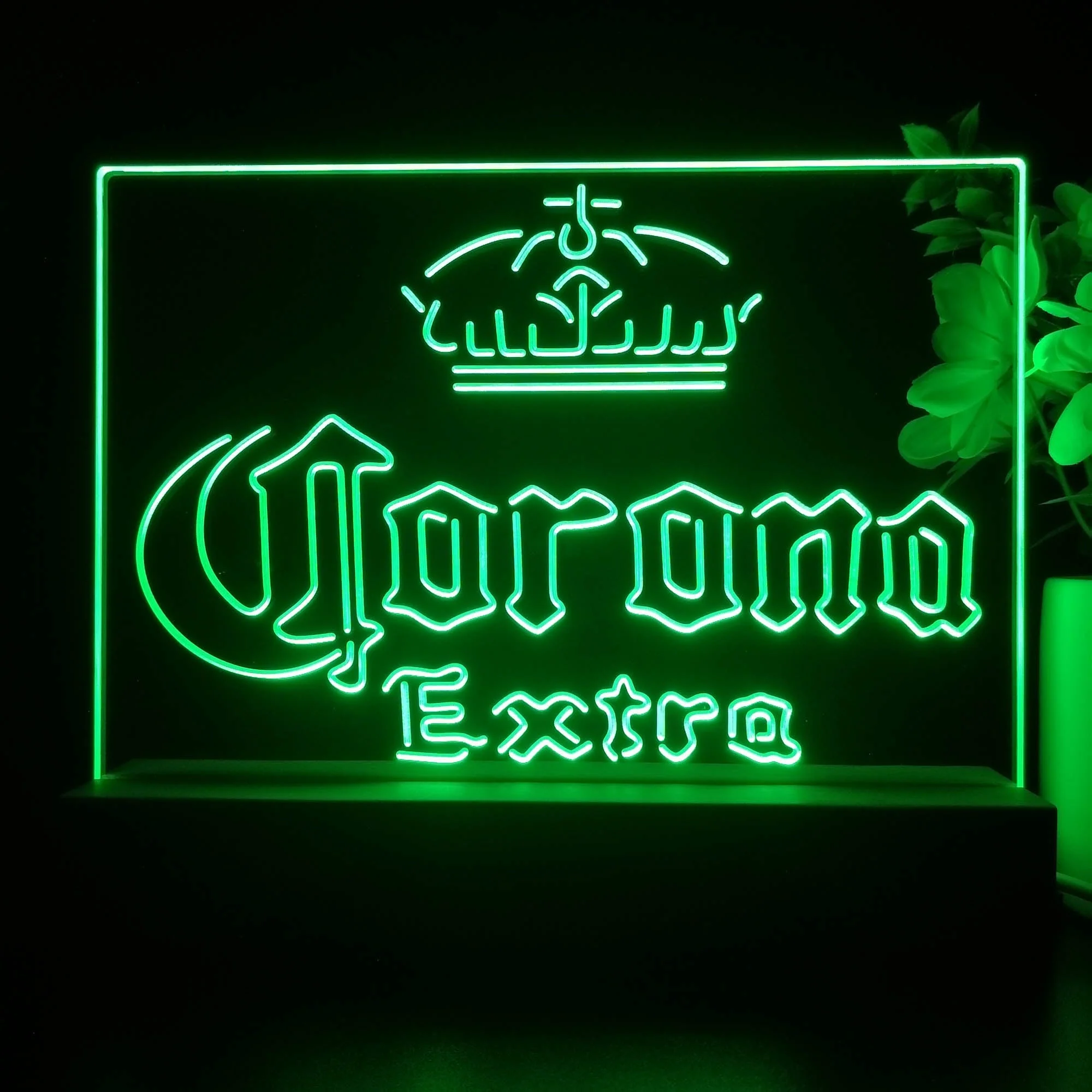 Corona Crown Extra Traditional Neon Sign Pub Bar Lamp - Image 2