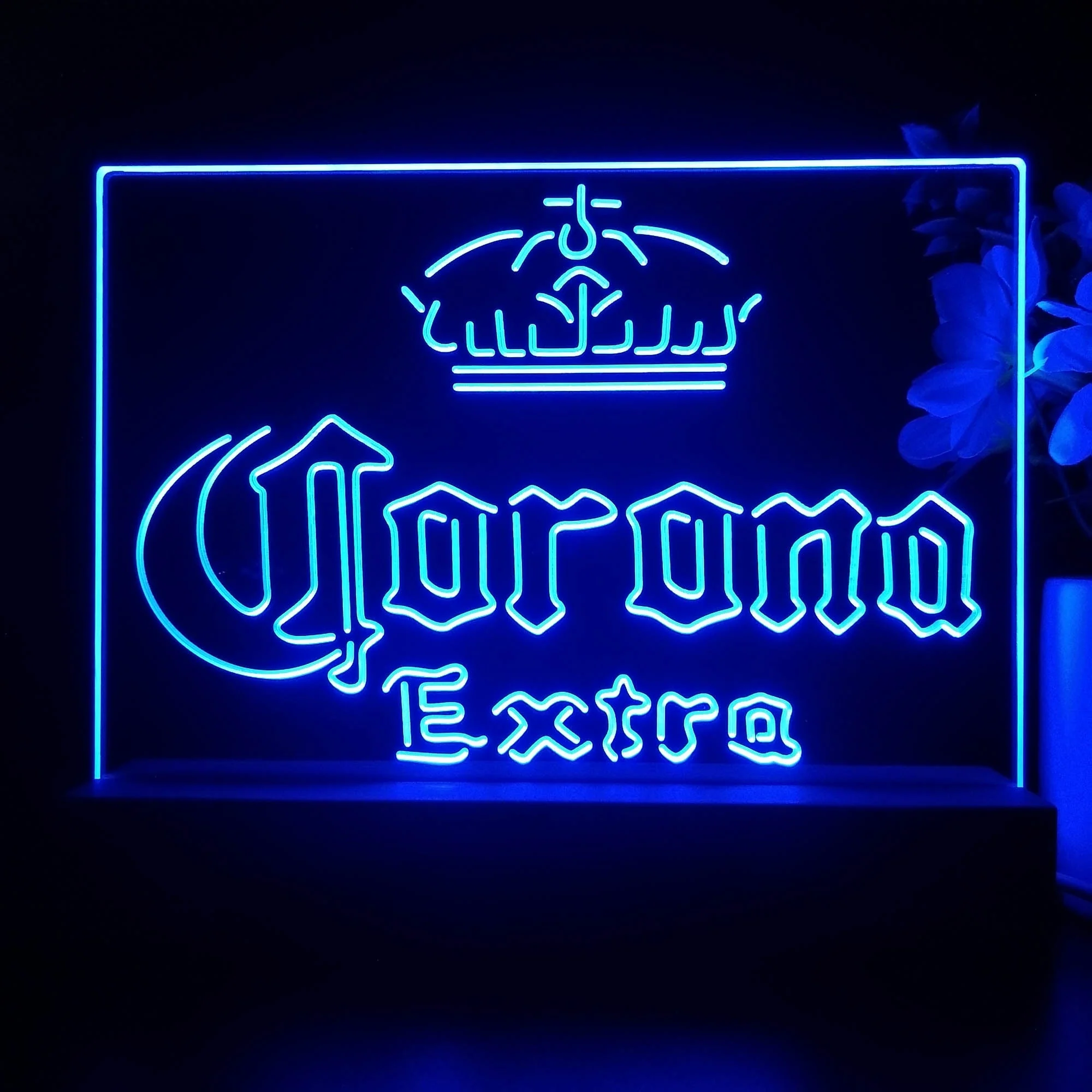 Corona Crown Extra Traditional Neon Sign Pub Bar Lamp - Image 4