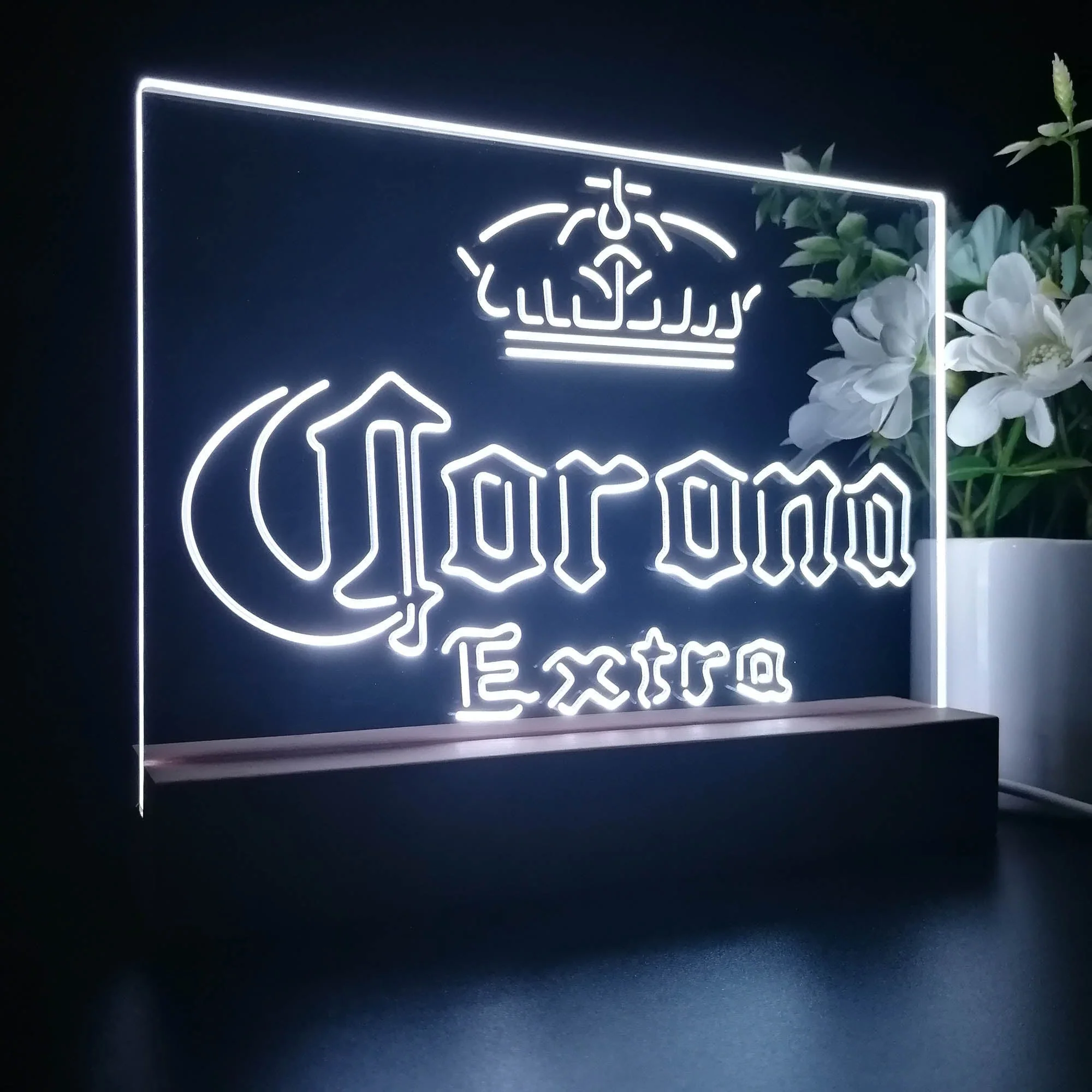 Corona Crown Extra Traditional Neon Sign Pub Bar Lamp - Image 7