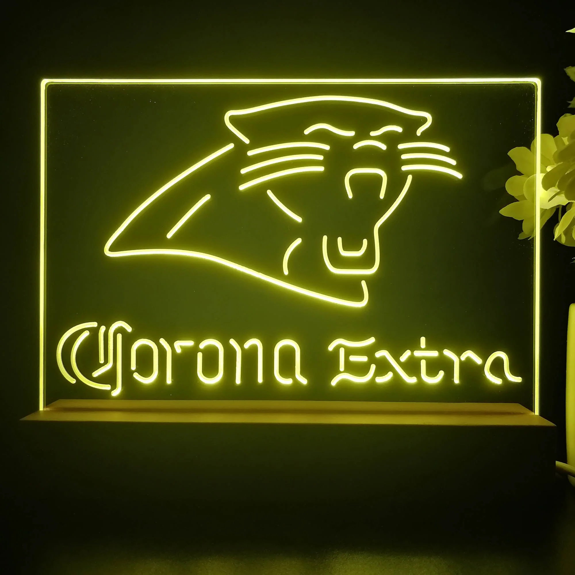 Corona Extra Bar Carolina Panthers Est. 1995 Night Light Pub Bar Lamp - Image 3