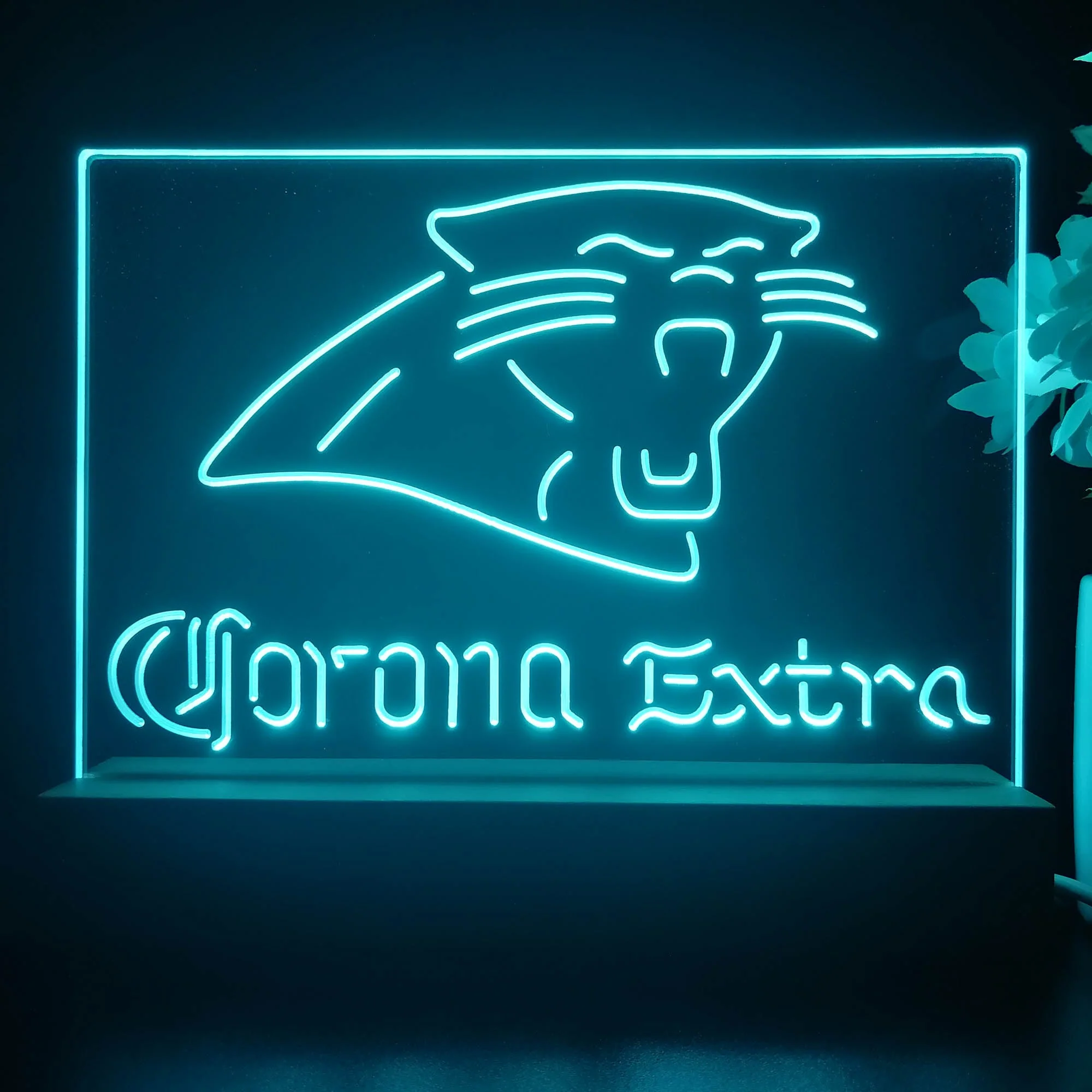 Corona Extra Bar Carolina Panthers Est. 1995 Night Light Pub Bar Lamp - Image 4