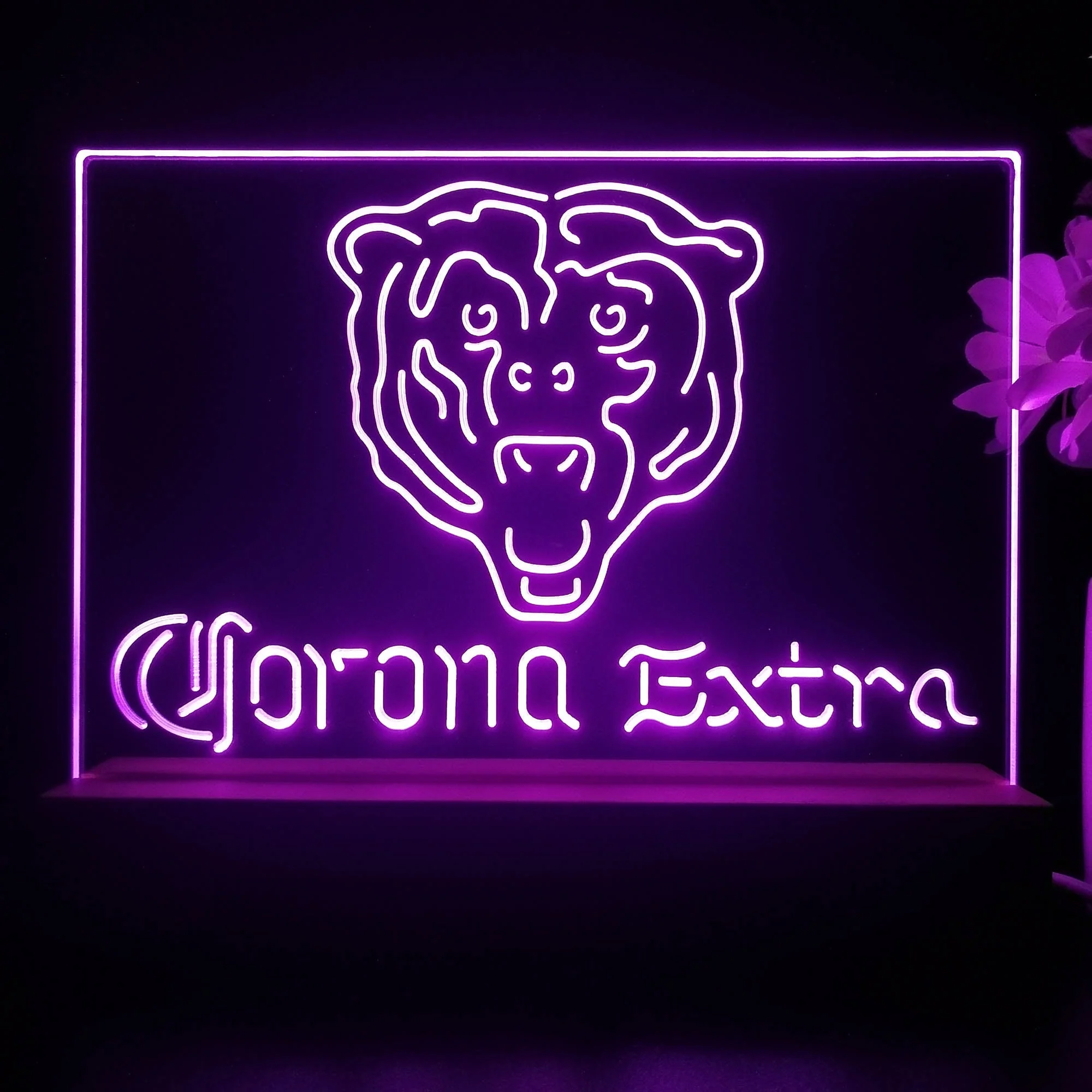 Corona Extra Bar Chicago Bears Est. 1920 Night Light Pub Bar Lamp - Image 3