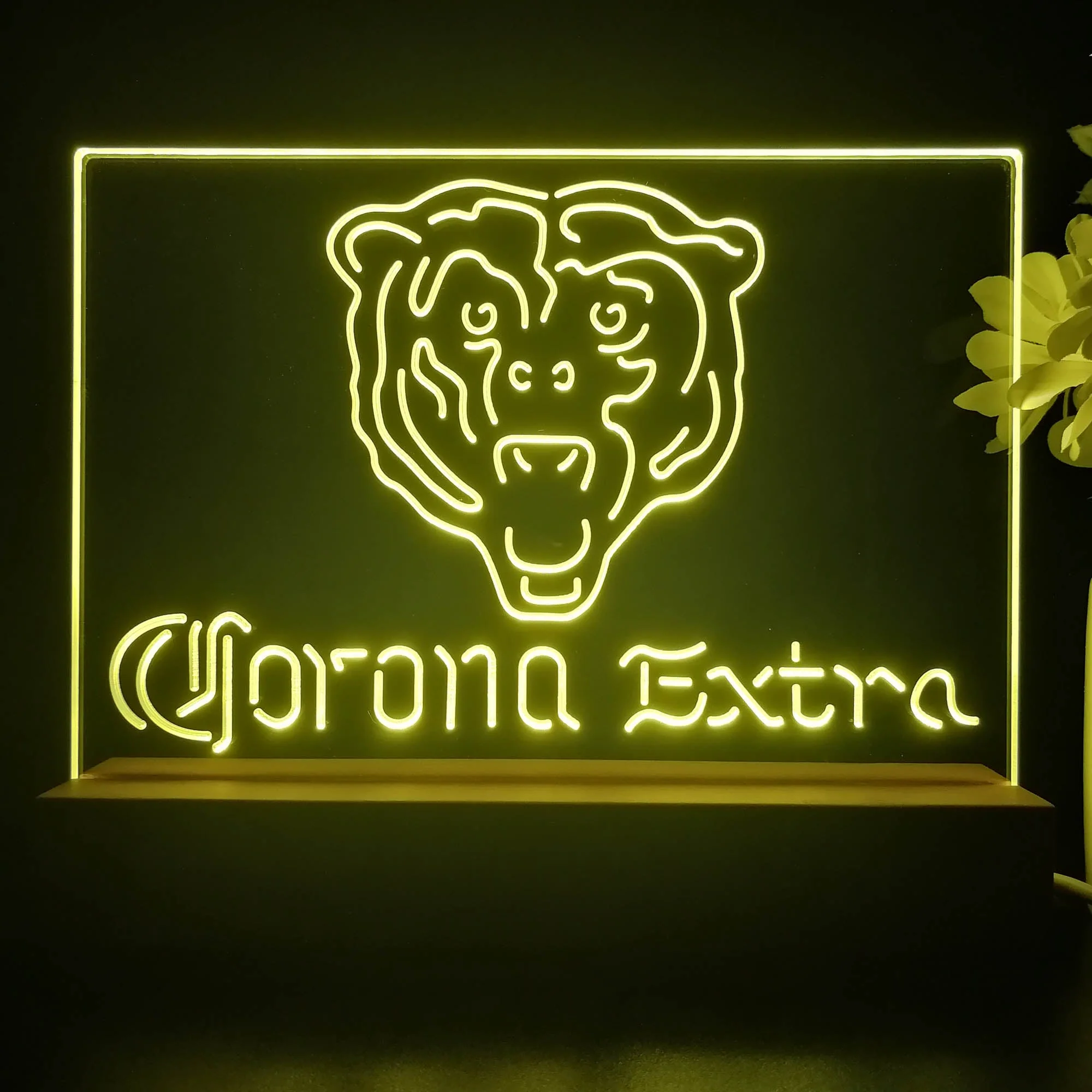 Corona Extra Bar Chicago Bears Est. 1920 Night Light Pub Bar Lamp - Image 4
