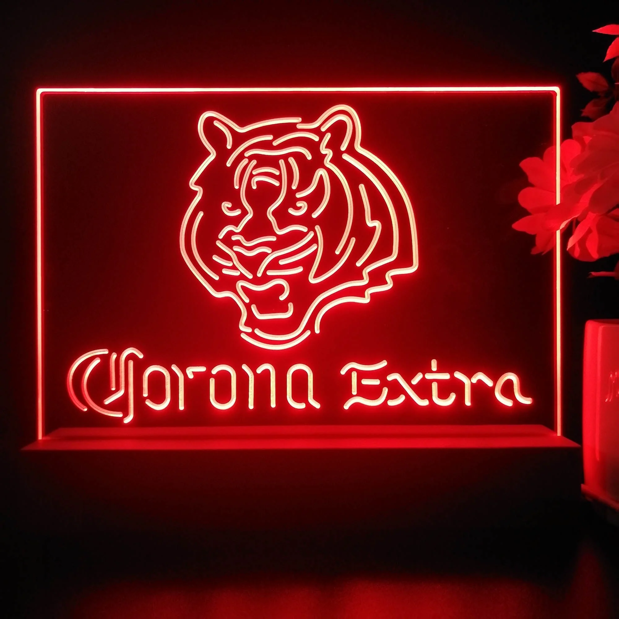 Corona Extra Bar Cincinnati Bengals Est. 1968 Night Light Pub Bar Lamp - Image 2