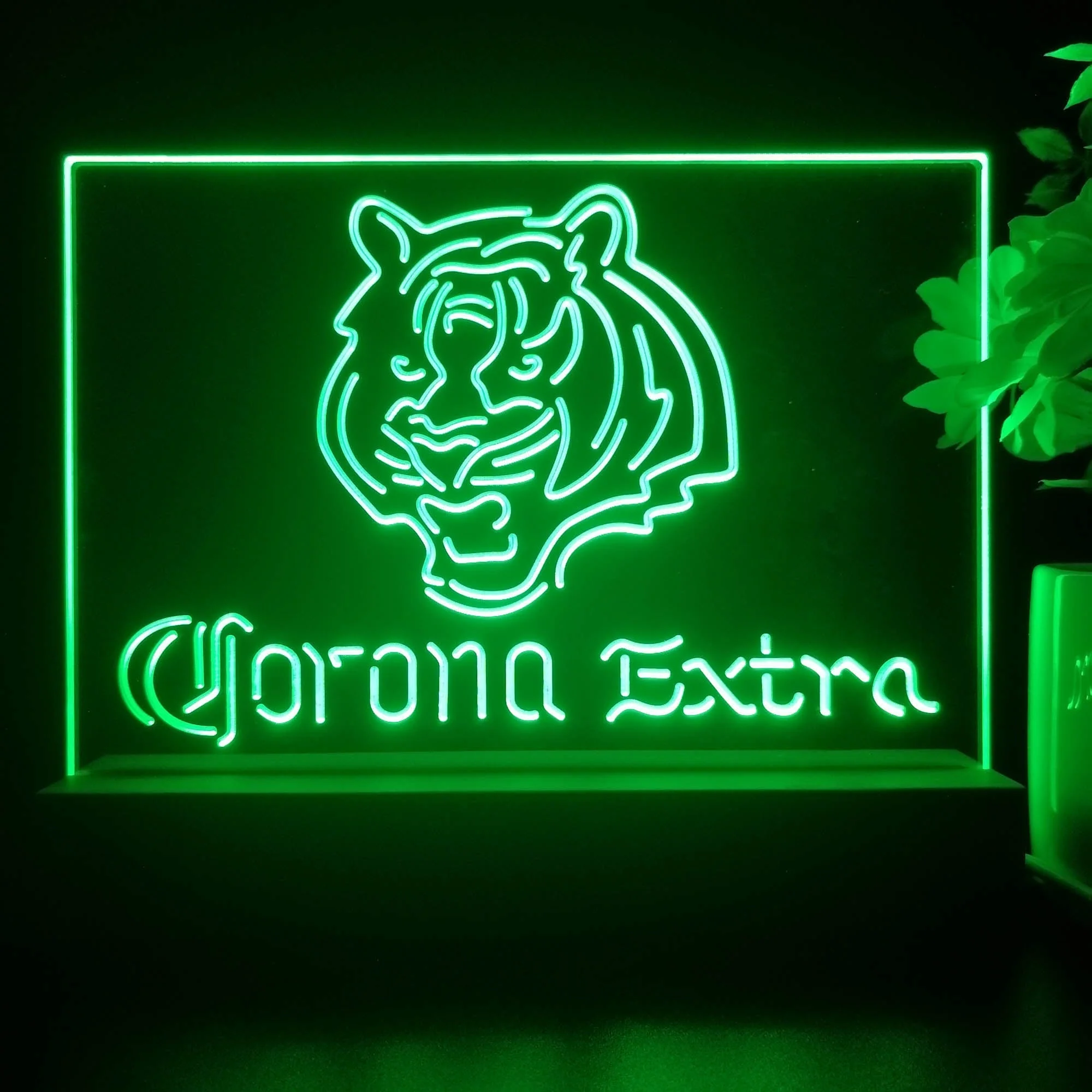 Corona Extra Bar Cincinnati Bengals Est. 1968 Night Light Pub Bar Lamp - Image 3