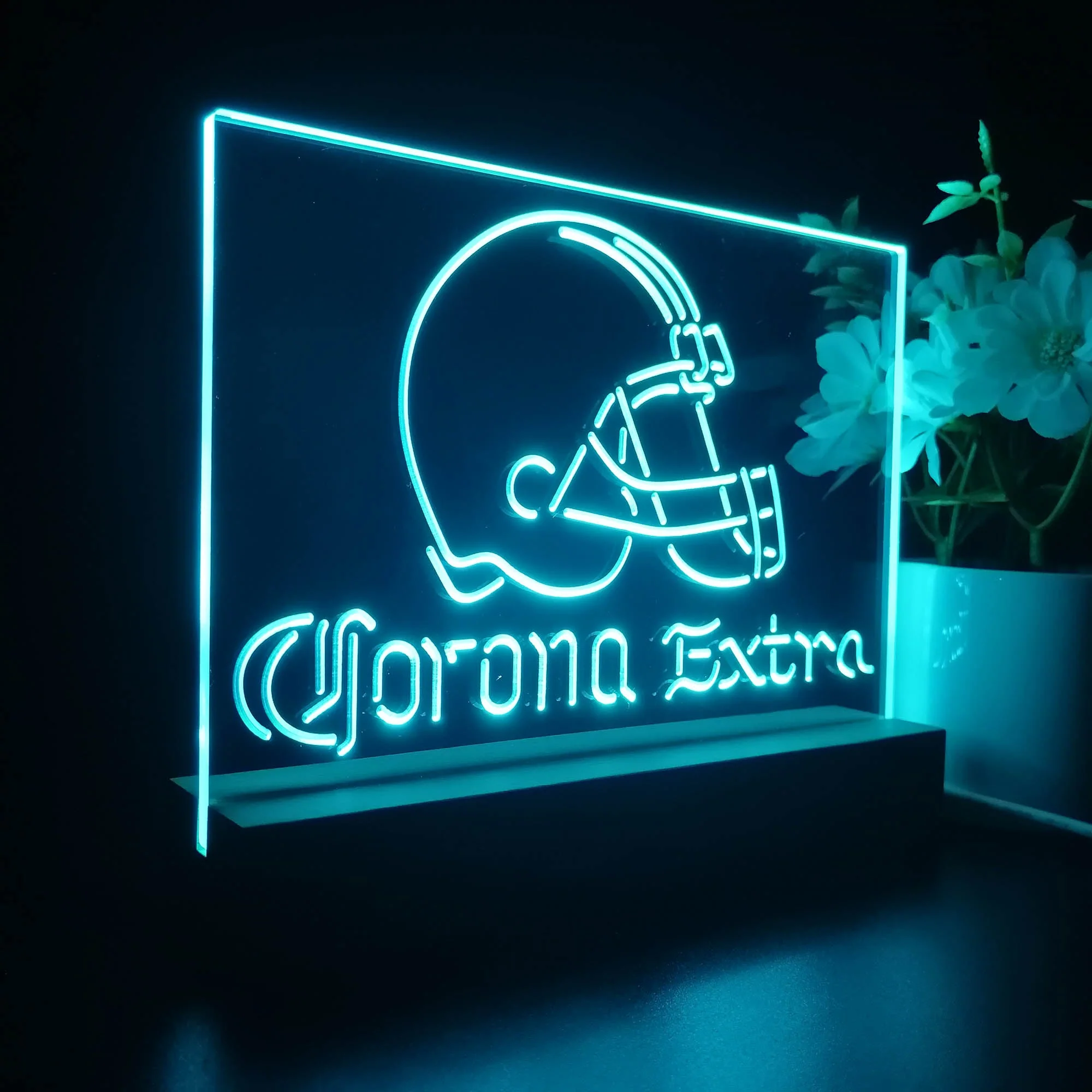 Corona Extra Bar Cleveland Browns Est. 1946 Night Light Pub Bar Lamp - Image 6