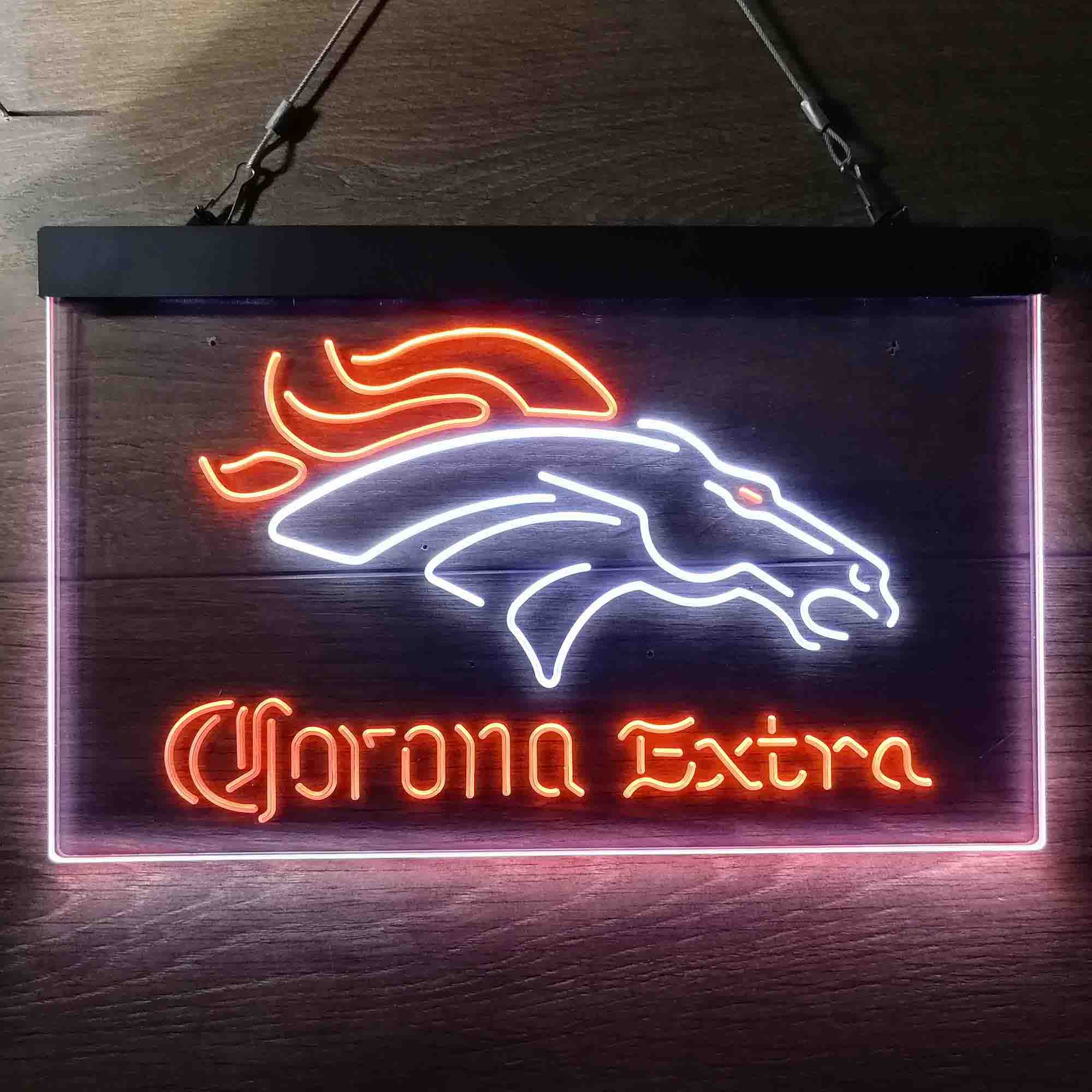 Denver Broncos Corona Extra Neon-Like LED Sign - Image 13