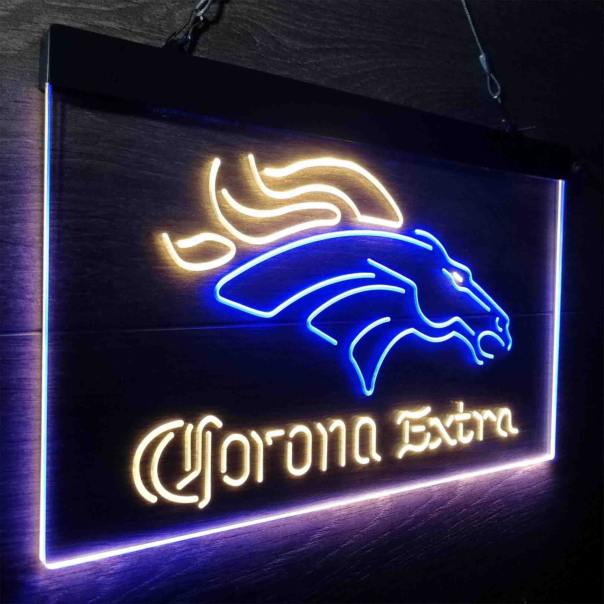 Denver Broncos Corona Extra Neon-Like LED Sign - Image 14