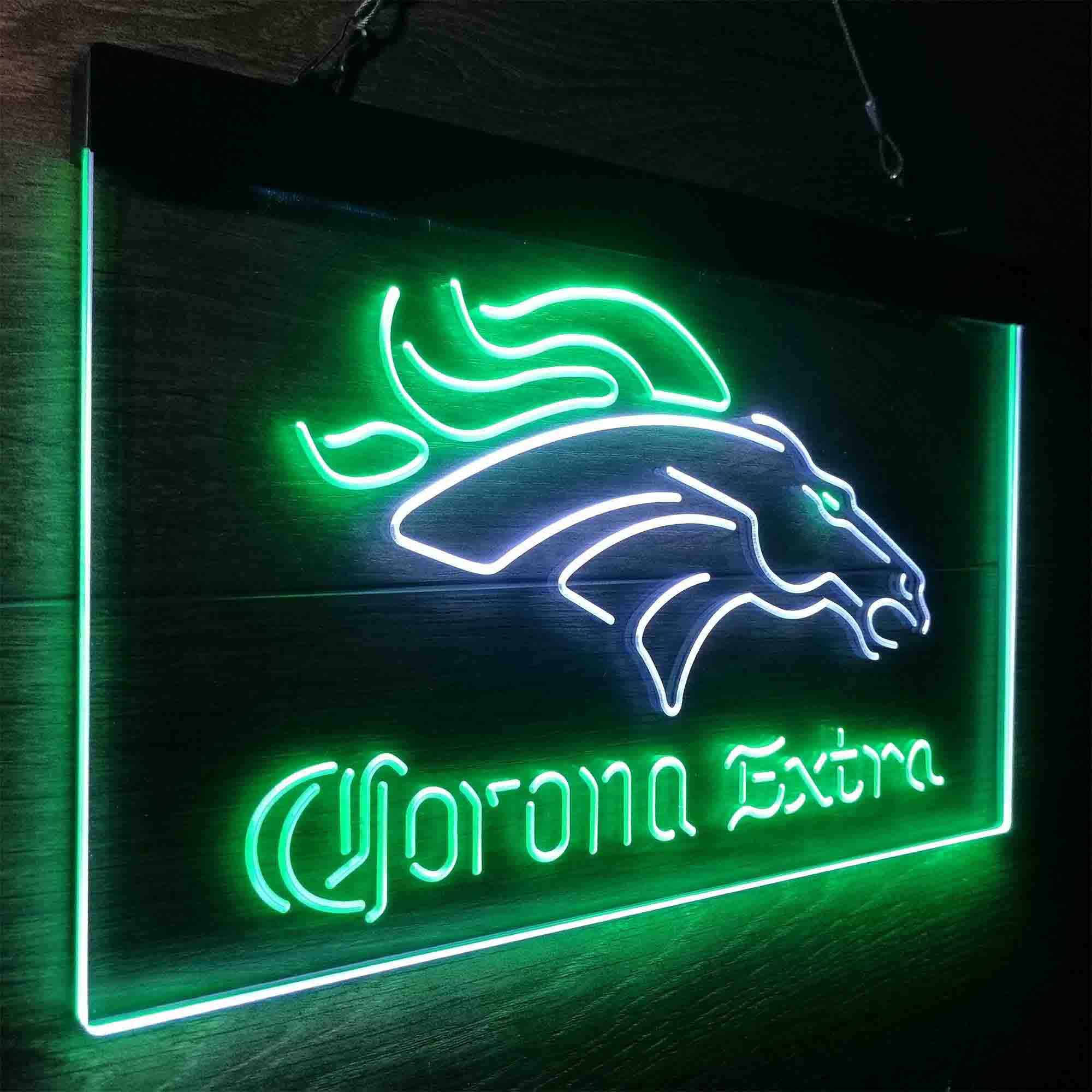 Denver Broncos Corona Extra Neon-Like LED Sign - Image 19