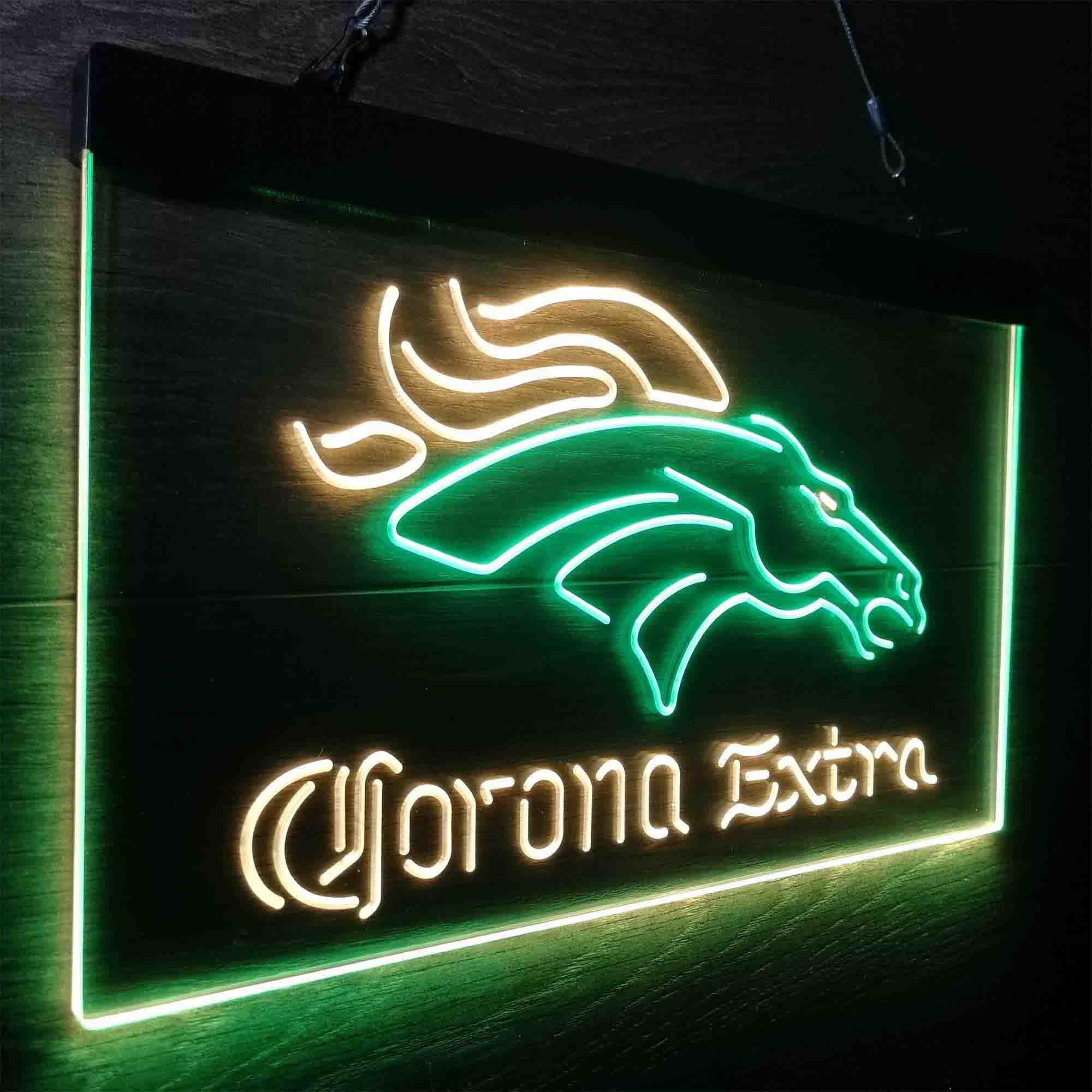 Denver Broncos Corona Extra Neon-Like LED Sign - Image 23