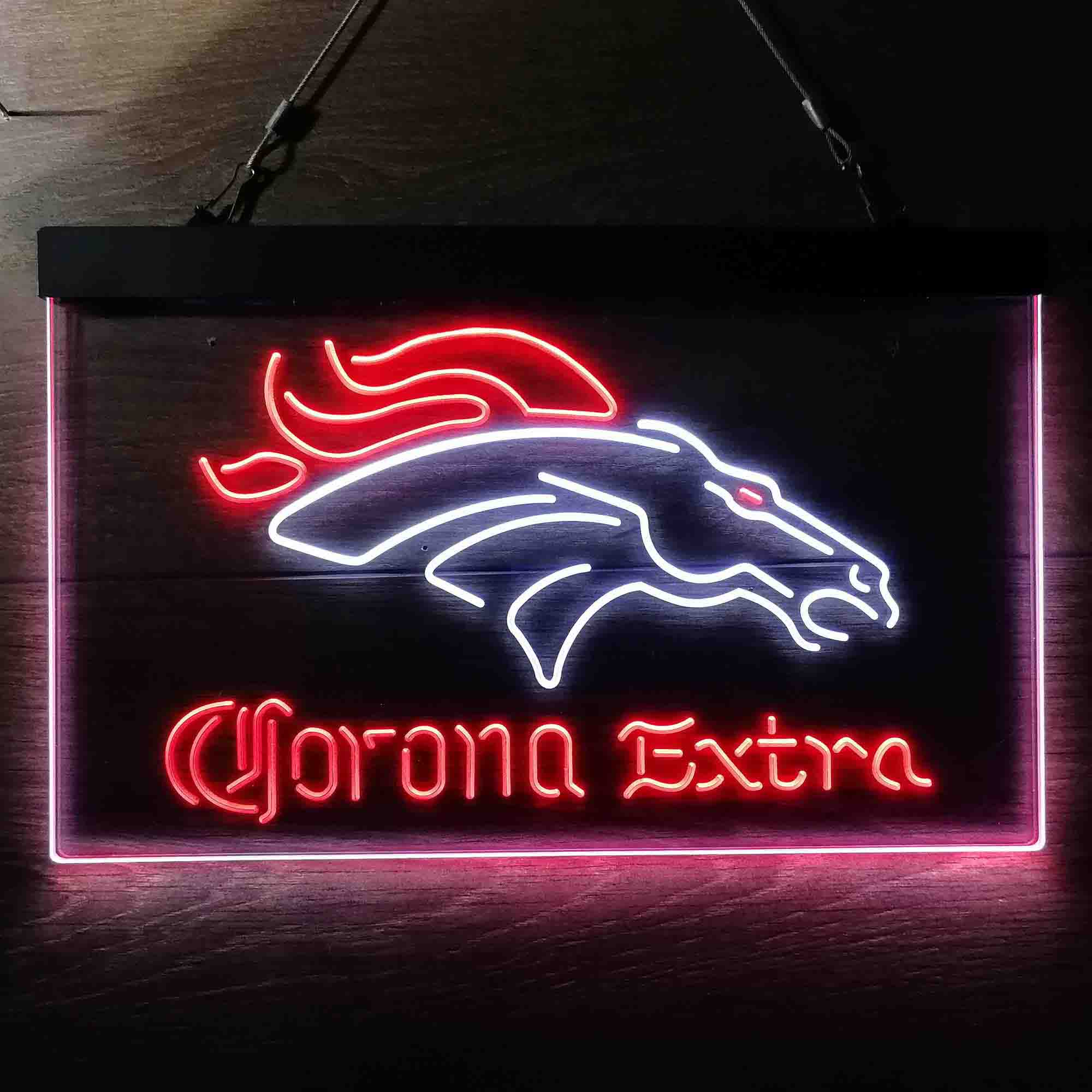 Denver Broncos Corona Extra Neon-Like LED Sign - Image 5