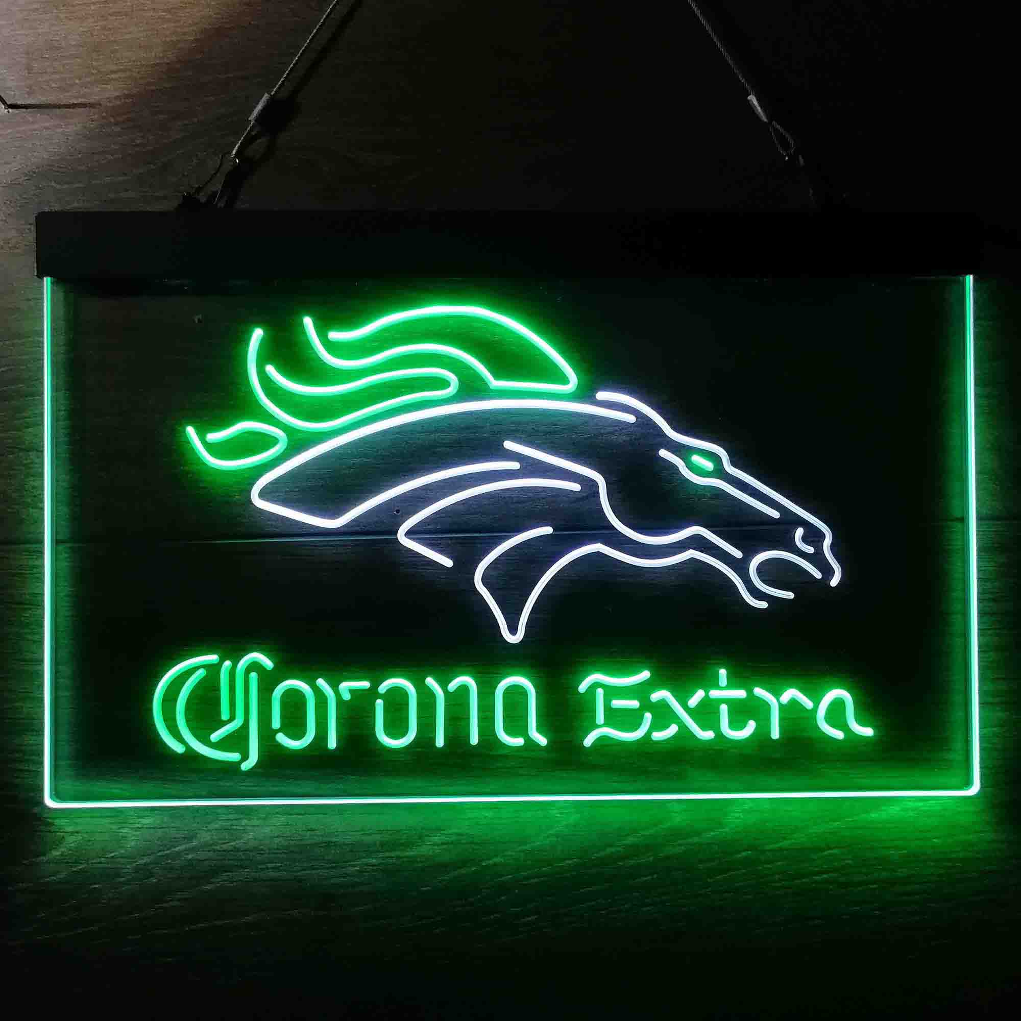 Denver Broncos Corona Extra Neon-Like LED Sign - Image 6