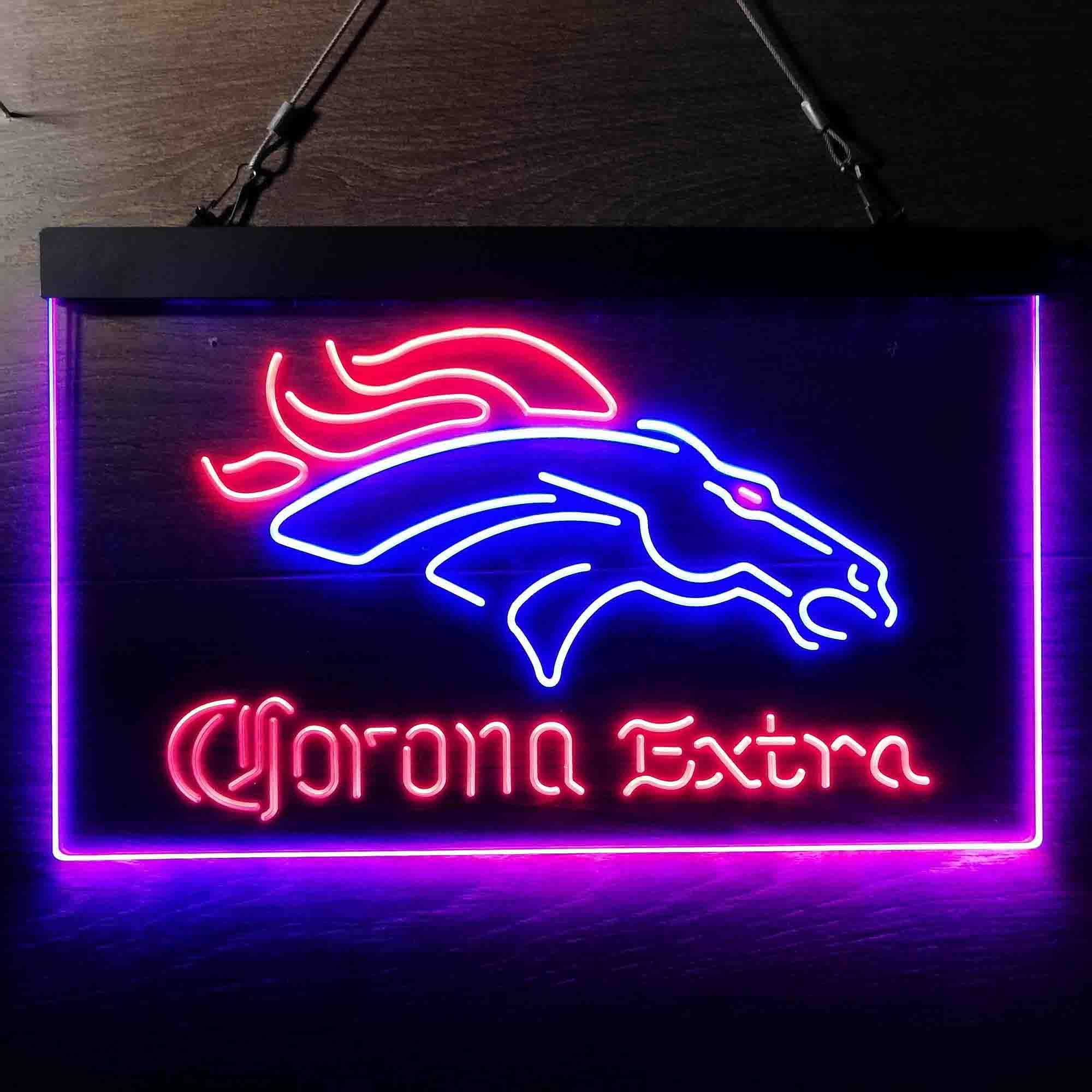 Denver Broncos Corona Extra Neon-Like LED Sign - Image 8