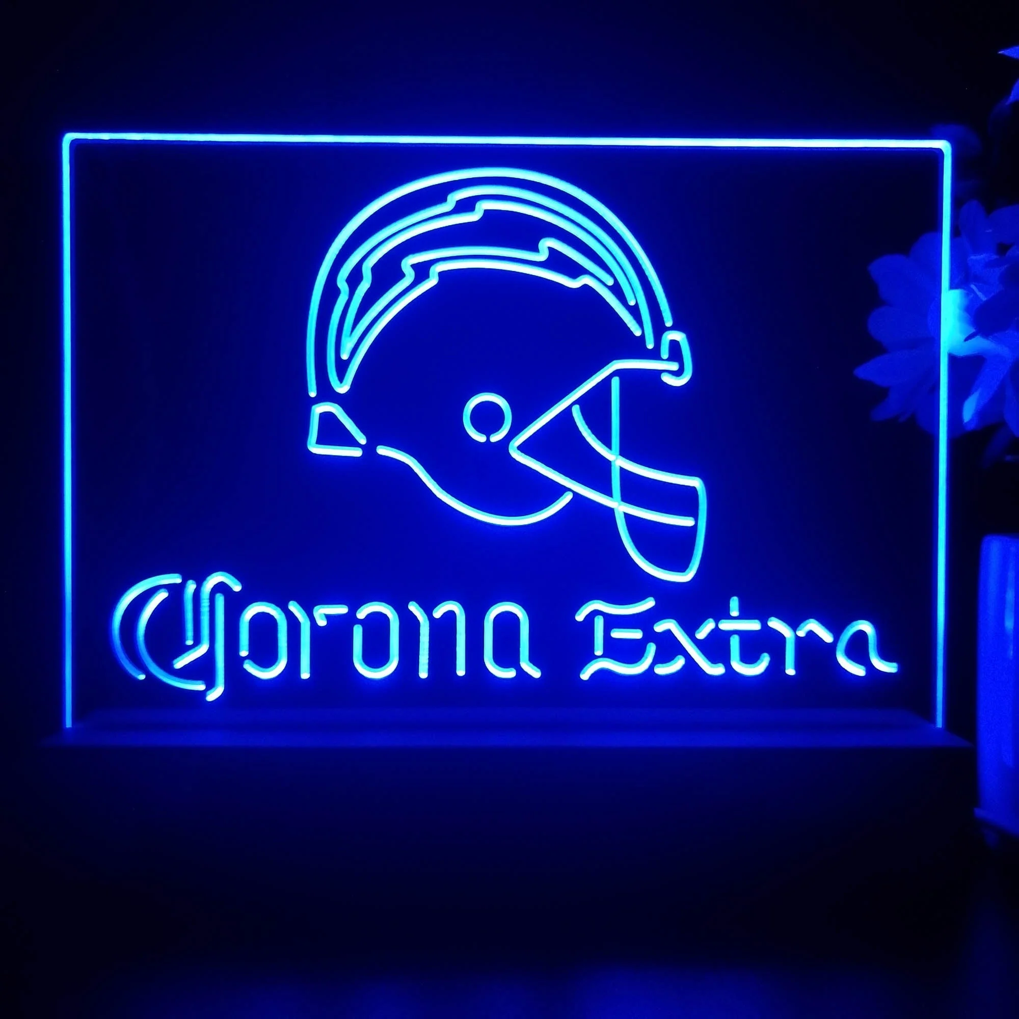 Corona Extra Bar Los Angeles Chargers Est. 1960 Night Light Pub Bar Lamp - Image 4