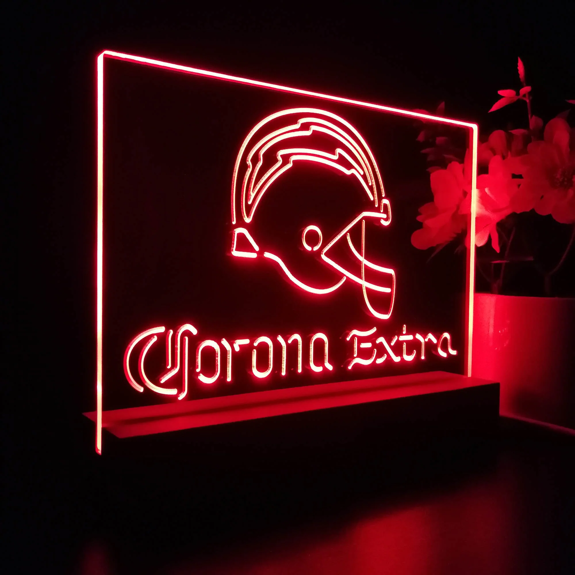 Corona Extra Bar Los Angeles Chargers Est. 1960 Night Light Pub Bar Lamp - Image 6