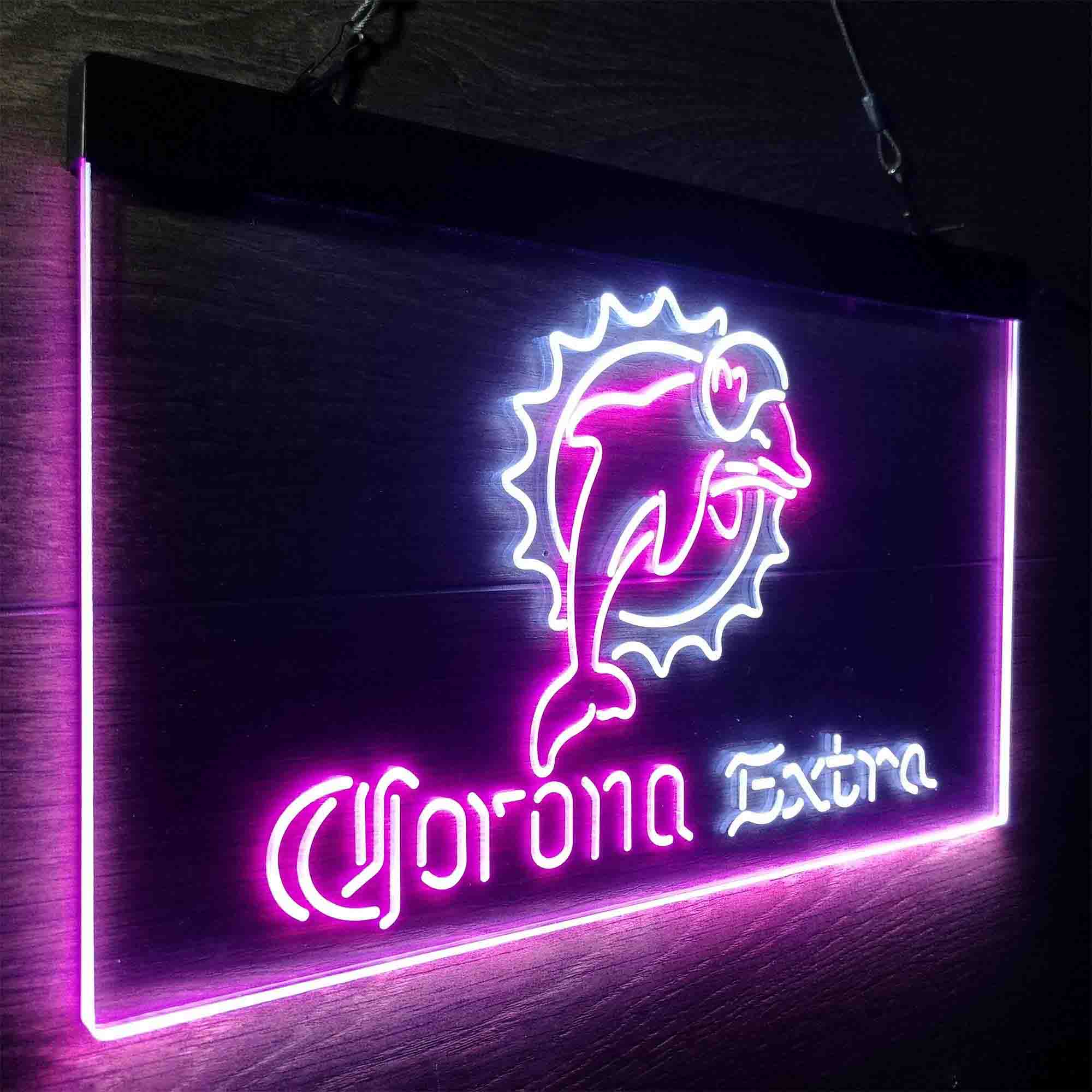 Miami Dolphins Corona Extra Bar Neon-Like LED Sign - Image 16