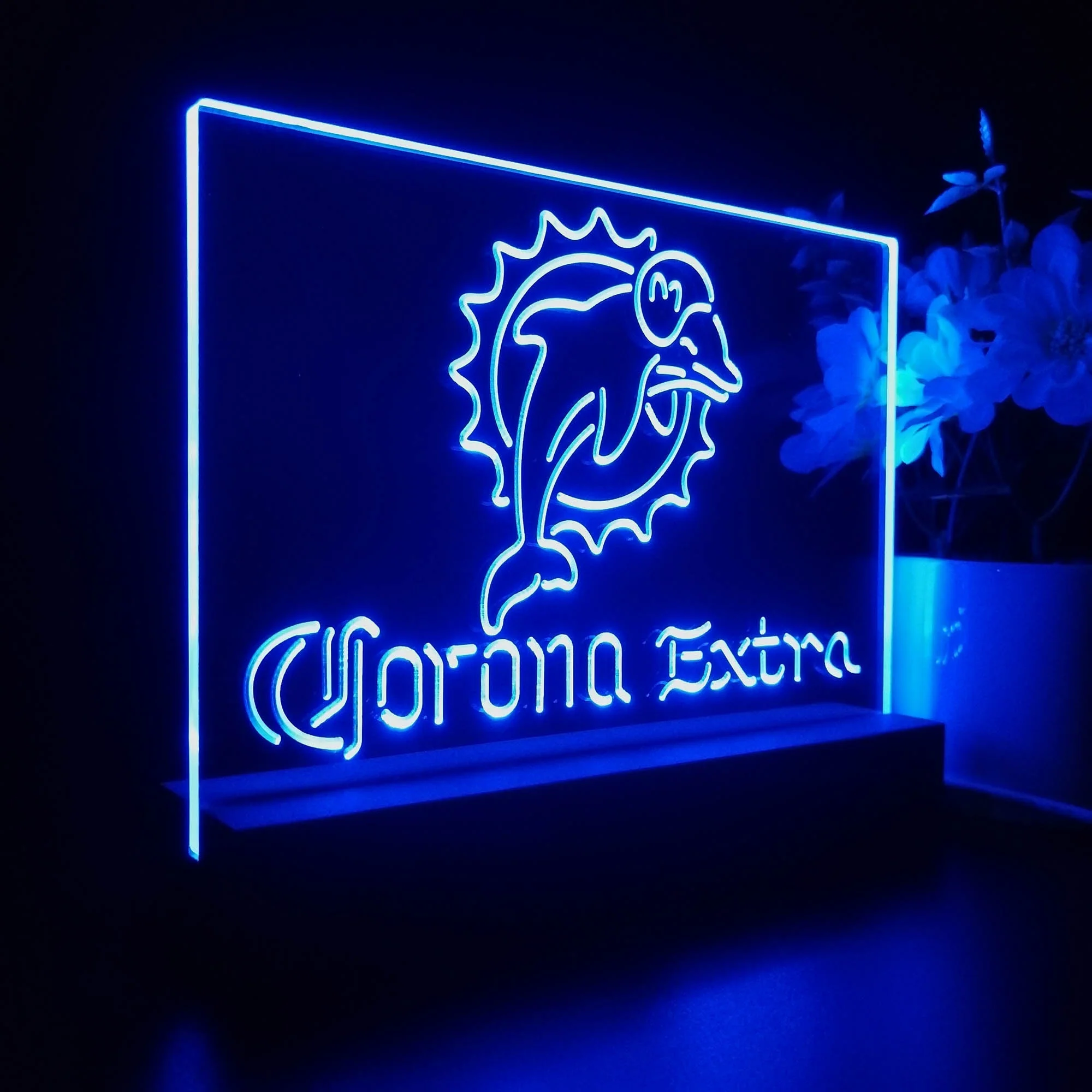 Corona Extra Bar Miami Dolphins Est. 1966 Night Light Pub Bar Lamp - Image 6