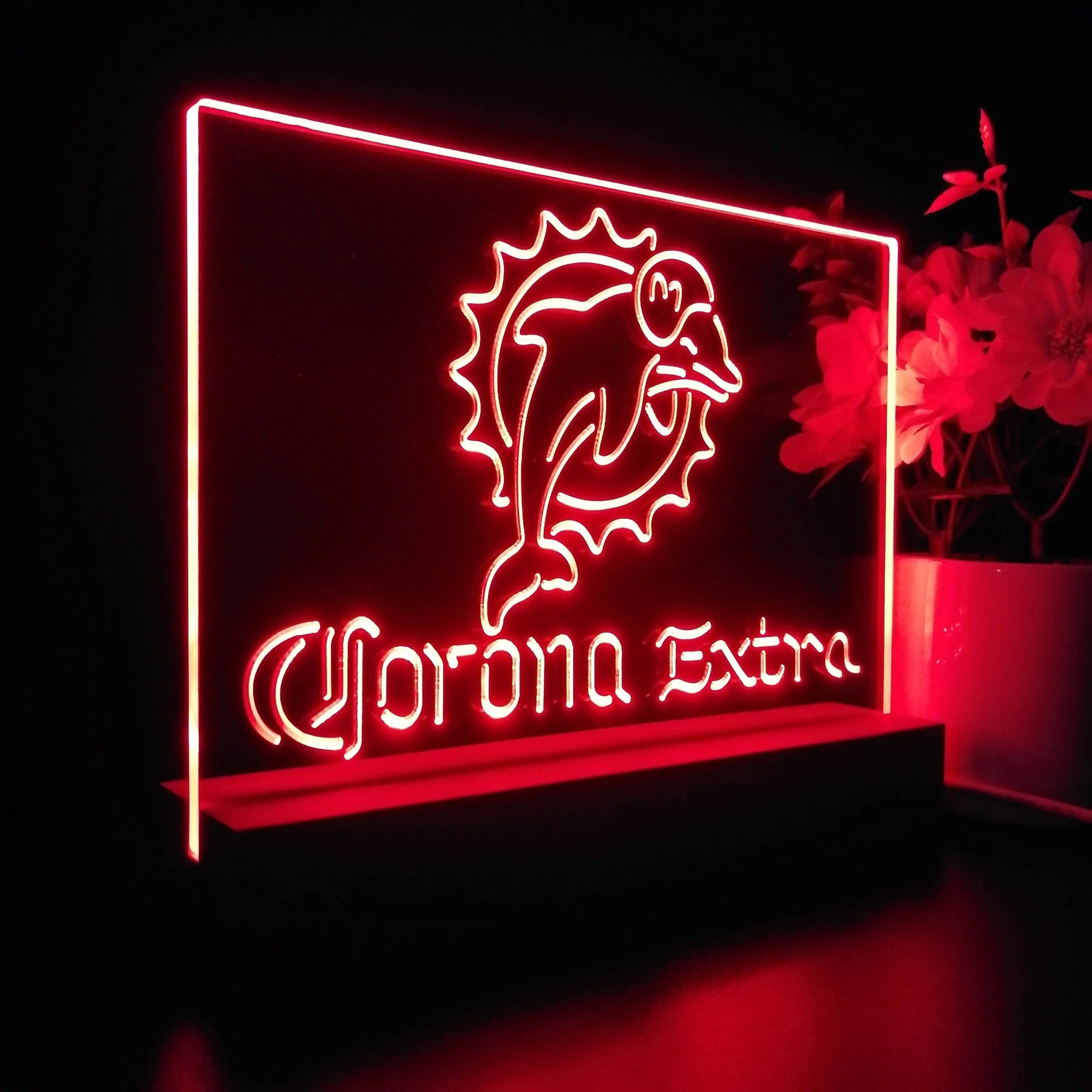 Corona Extra Bar Miami Dolphins Est. 1966 Night Light Pub Bar Lamp - Image 7