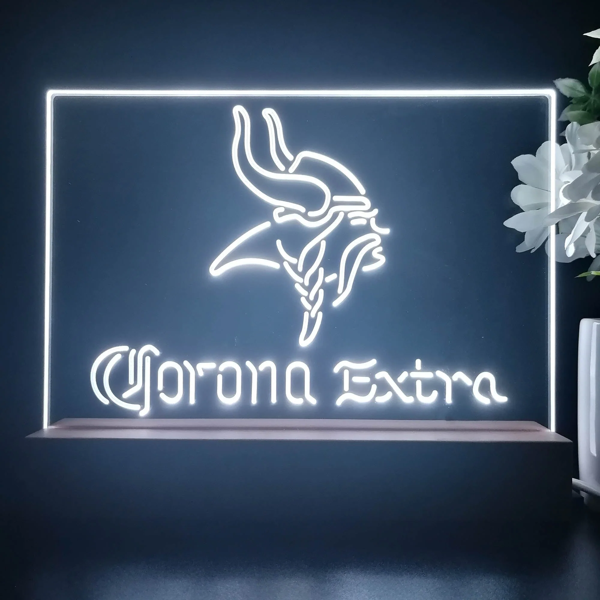 Corona Extra Bar Minnesota Vikings Est. 1961 Night Light Pub Bar Lamp - Image 4