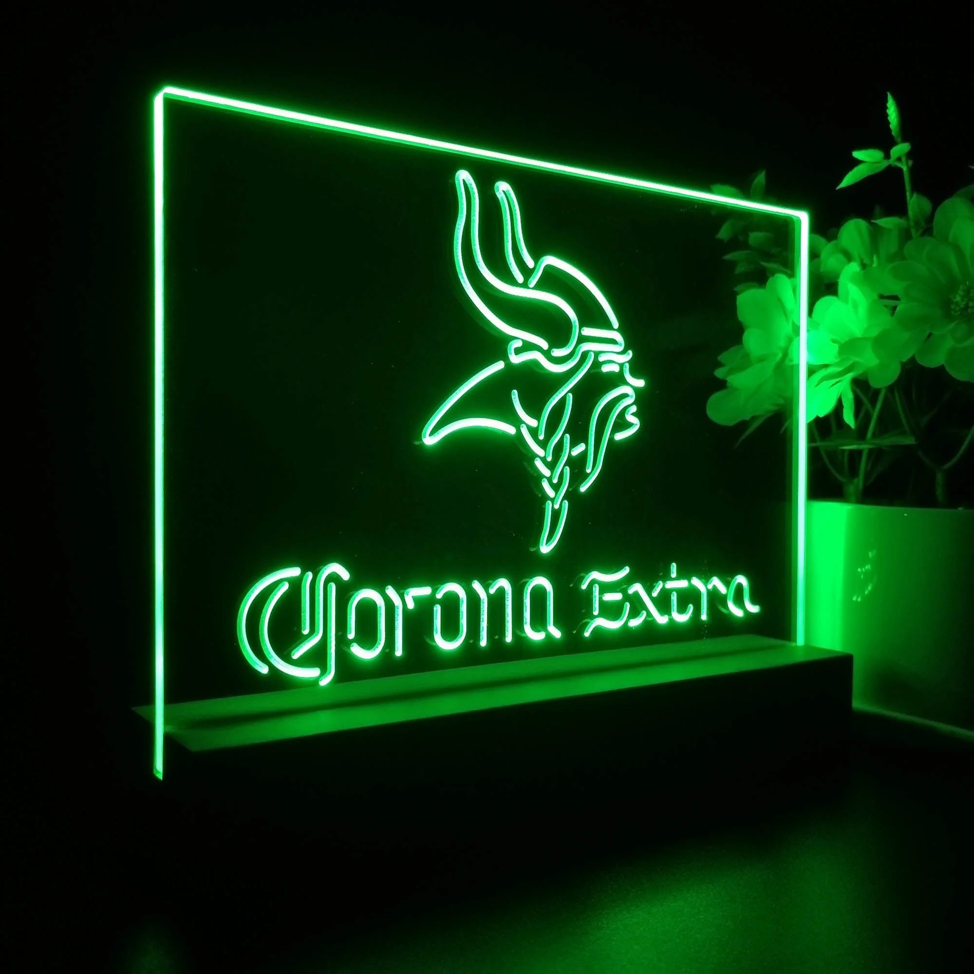 Corona Extra Bar Minnesota Vikings Est. 1961 Night Light Pub Bar Lamp - Image 7