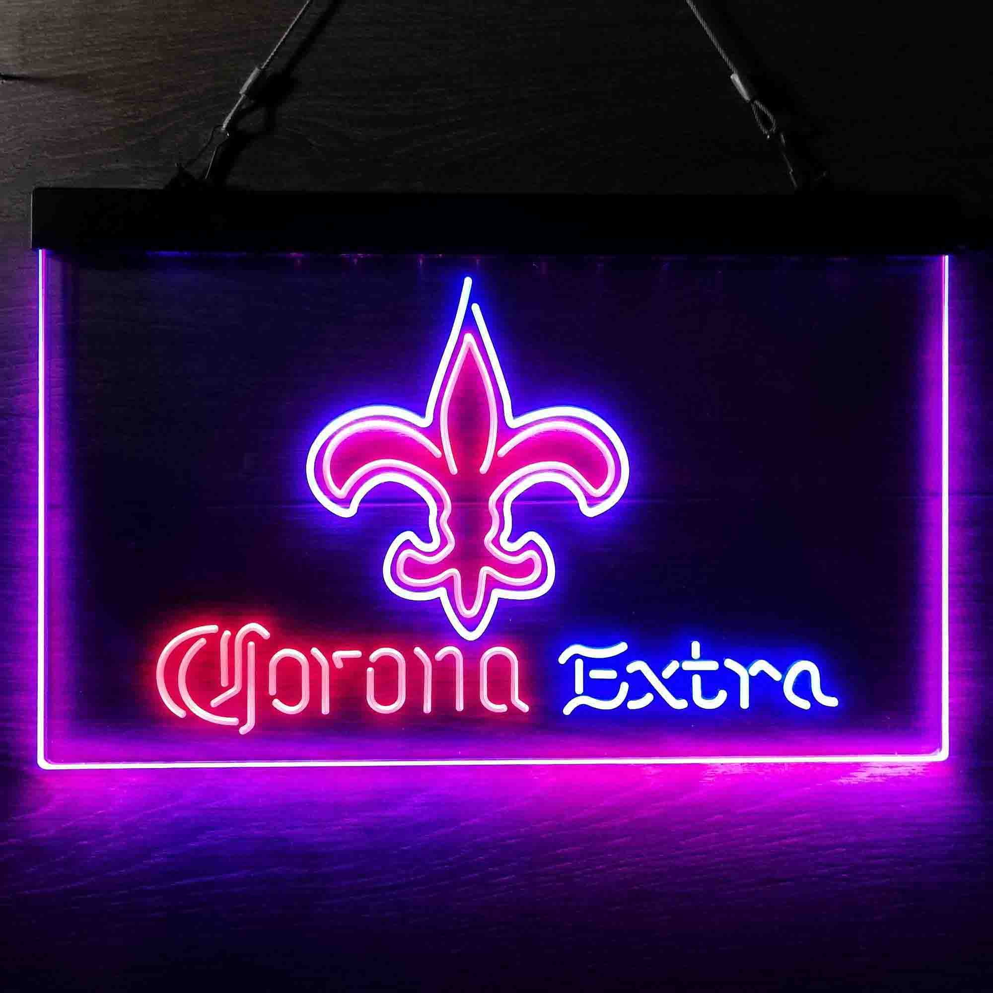 New Orleans Saints Corona Extra Neon-Like LED Sign - Image 10