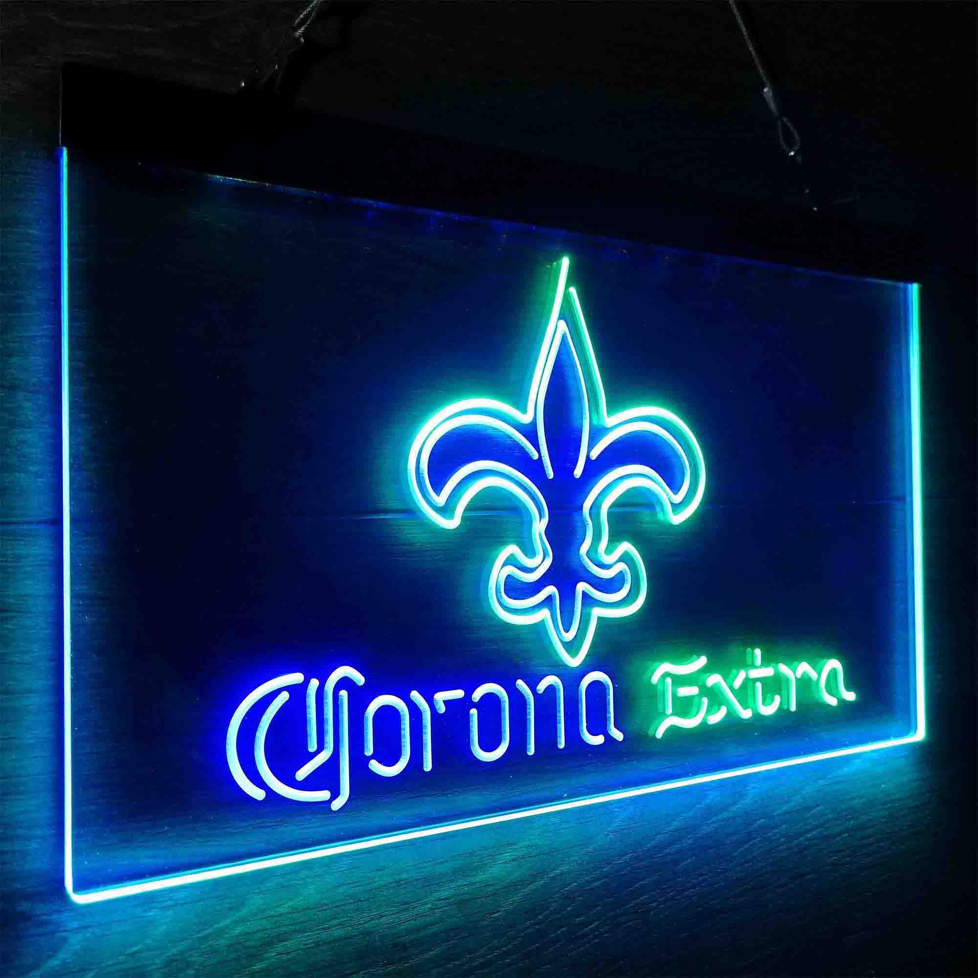 New Orleans Saints Corona Extra Neon-Like LED Sign - Image 20