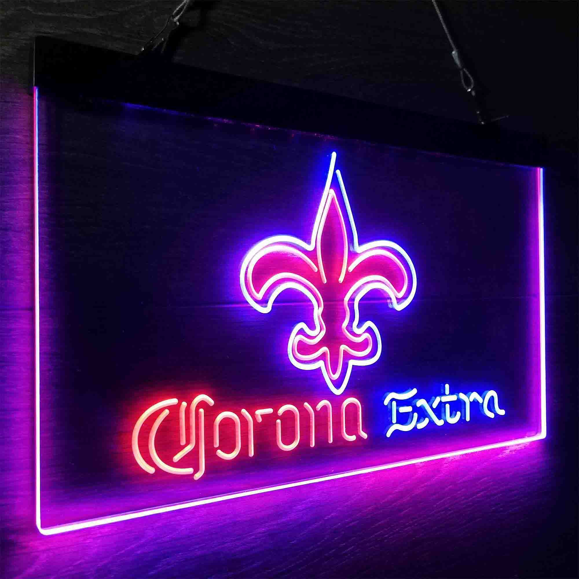 New Orleans Saints Corona Extra Neon-Like LED Sign - Image 23