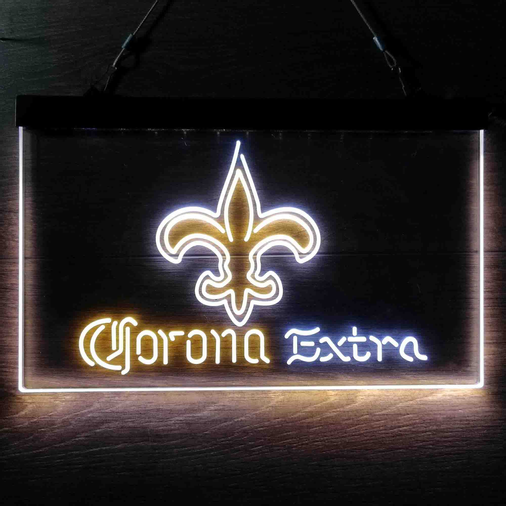 New Orleans Saints Corona Extra Neon-Like LED Sign - Image 6