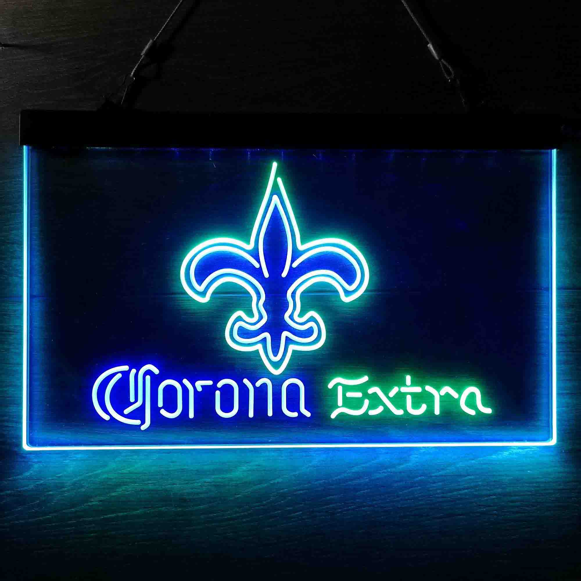 New Orleans Saints Corona Extra Neon-Like LED Sign - Image 7