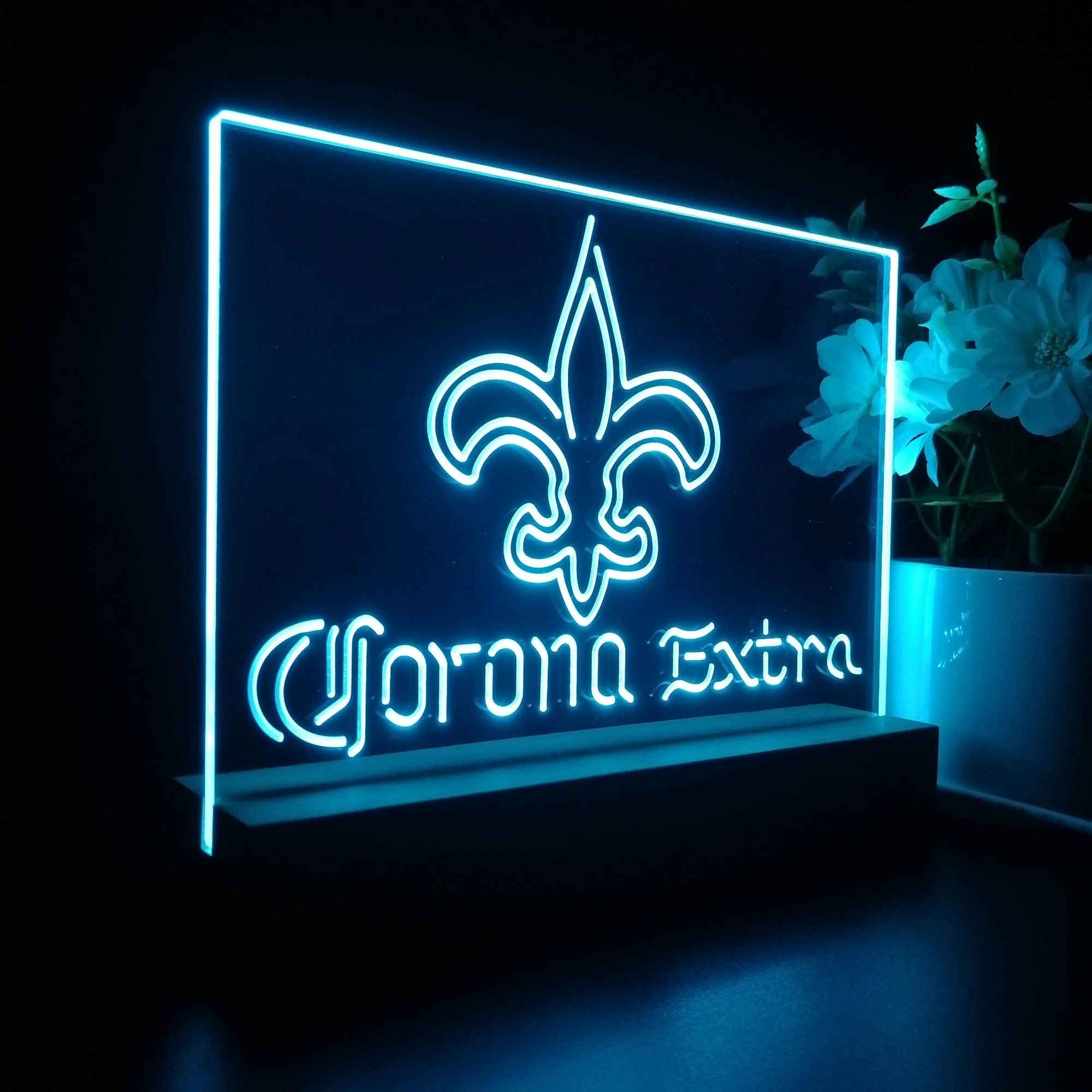 Corona Extra Bar New Orleans Saints Est. 1967 Night Light Pub Bar Lamp - Image 5