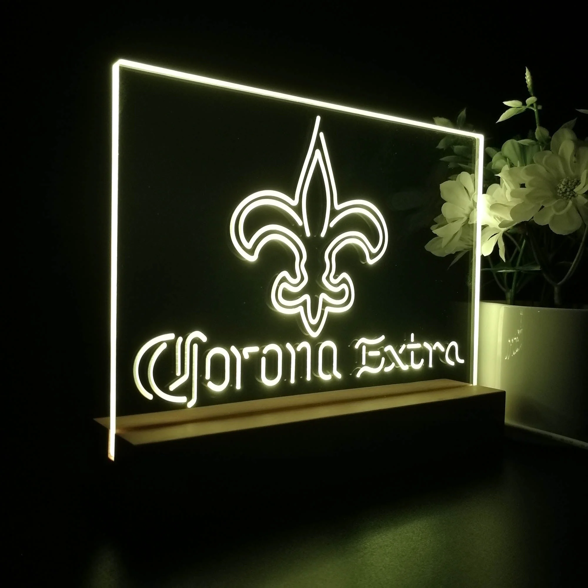 Corona Extra Bar New Orleans Saints Est. 1967 Night Light Pub Bar Lamp - Image 7