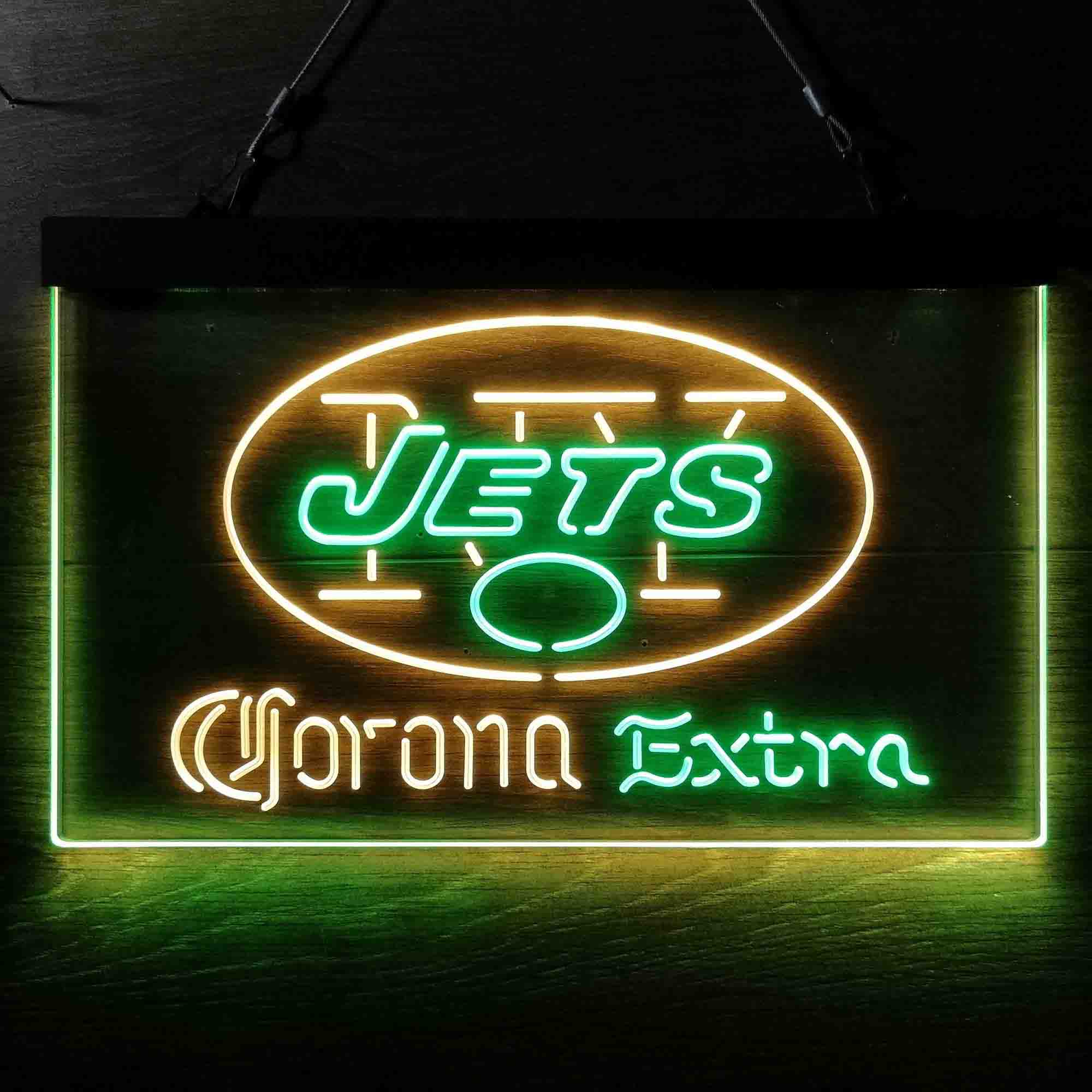 New York Jets Corona Extra Bar Neon-Like LED Sign - Image 10