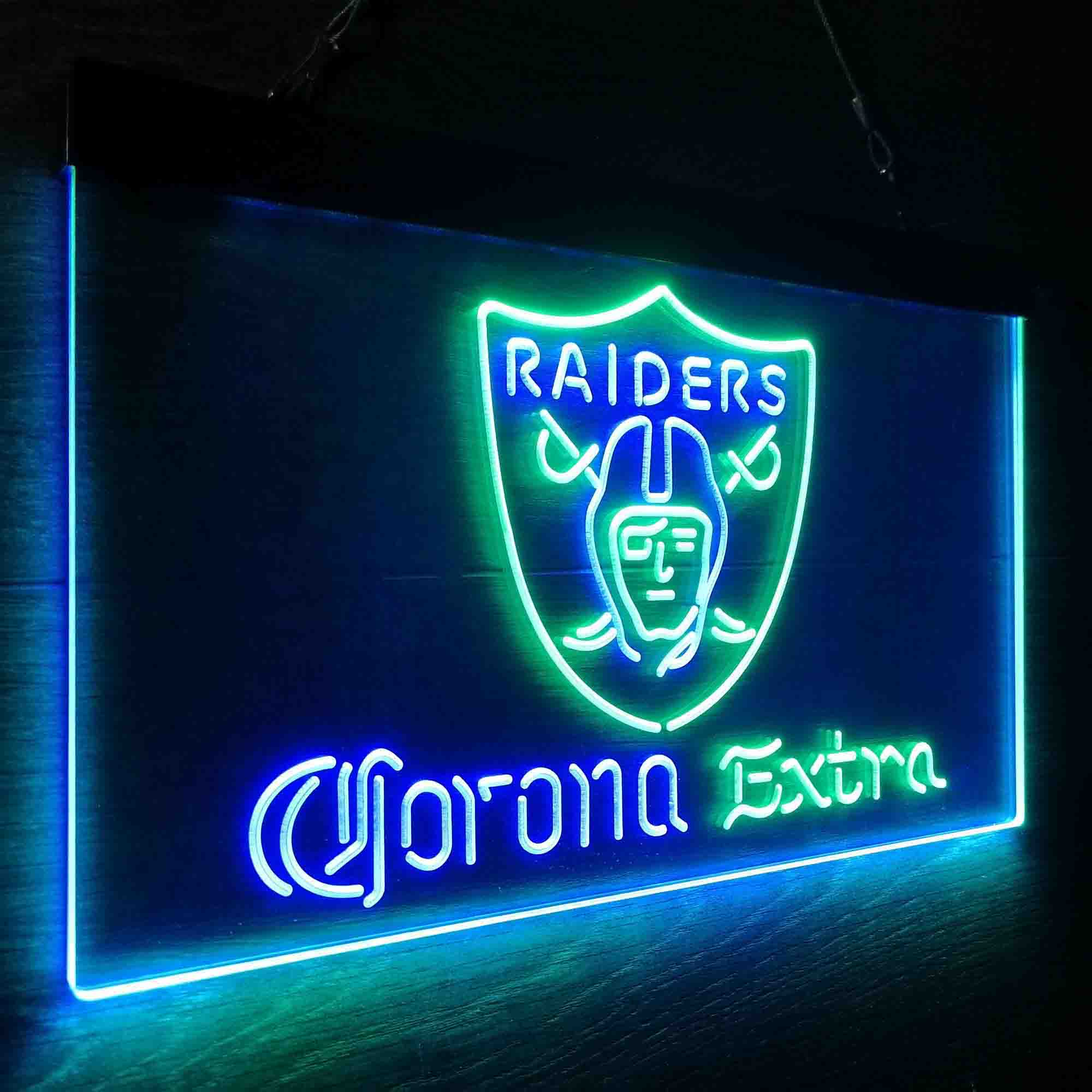 Las Vegas Raiders Corona Extra Bar Neon-Like LED Sign - Image 16