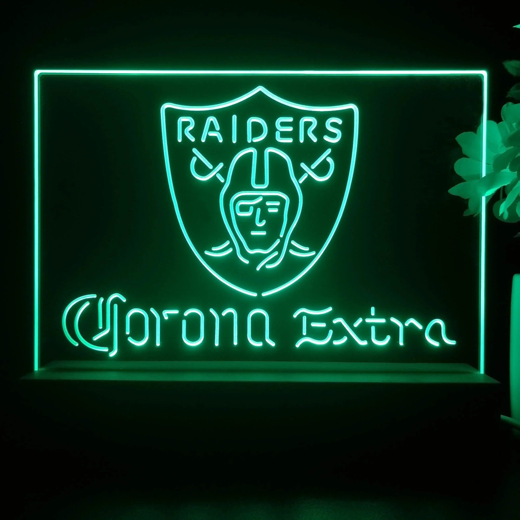 Corona Extra Bar Las Vegas Raiders Night Light Pub Bar Lamp - Image 2