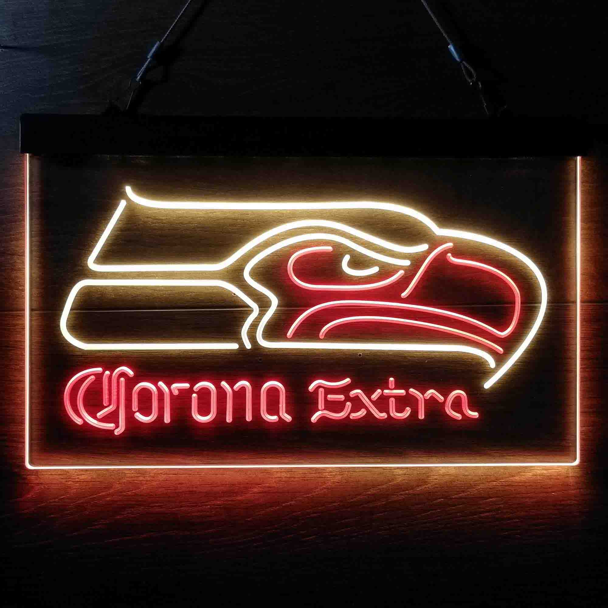 Seattle Seahawks Corona Extra Bar Neon-Like LED Sign - Image 10