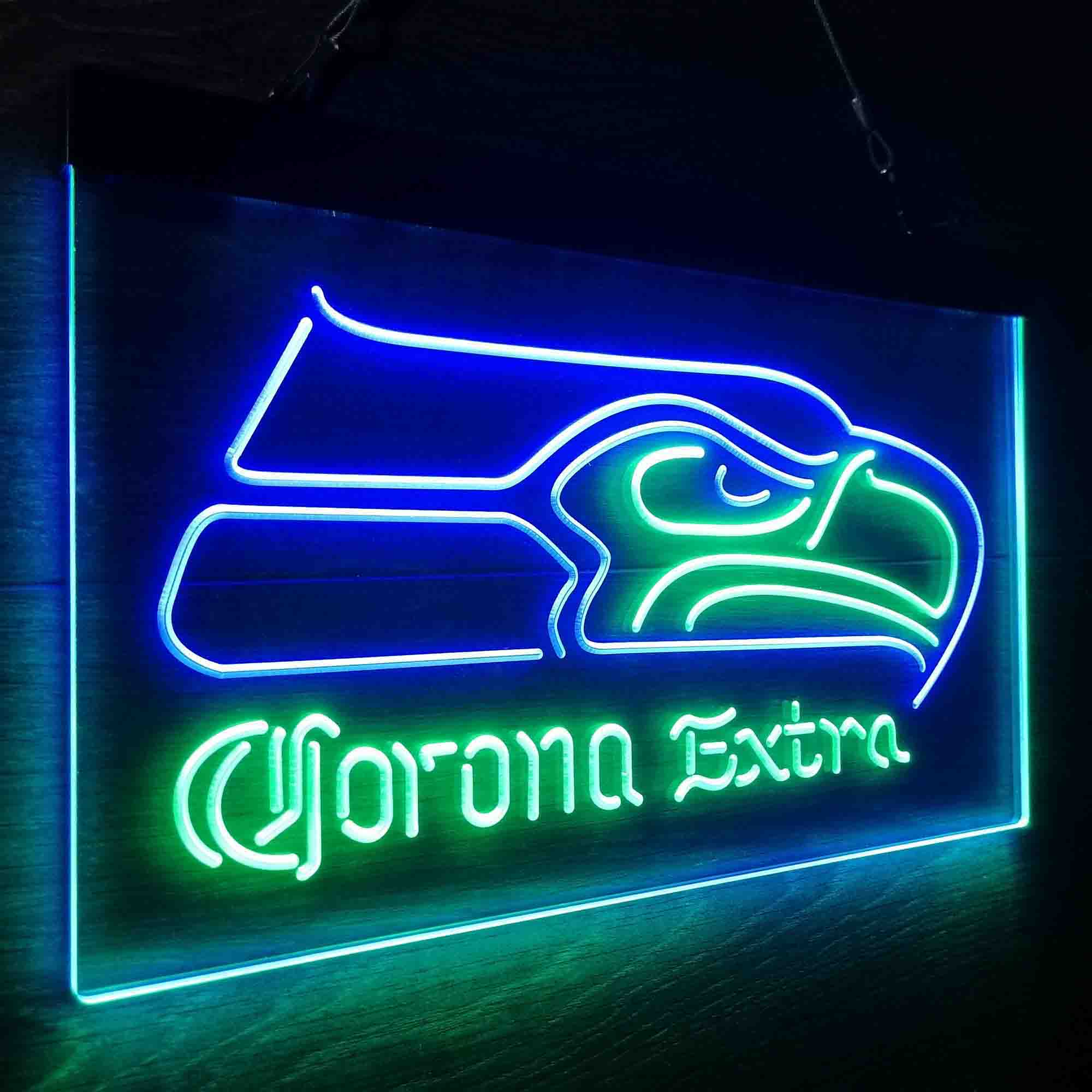 Seattle Seahawks Corona Extra Bar Neon-Like LED Sign - Image 15