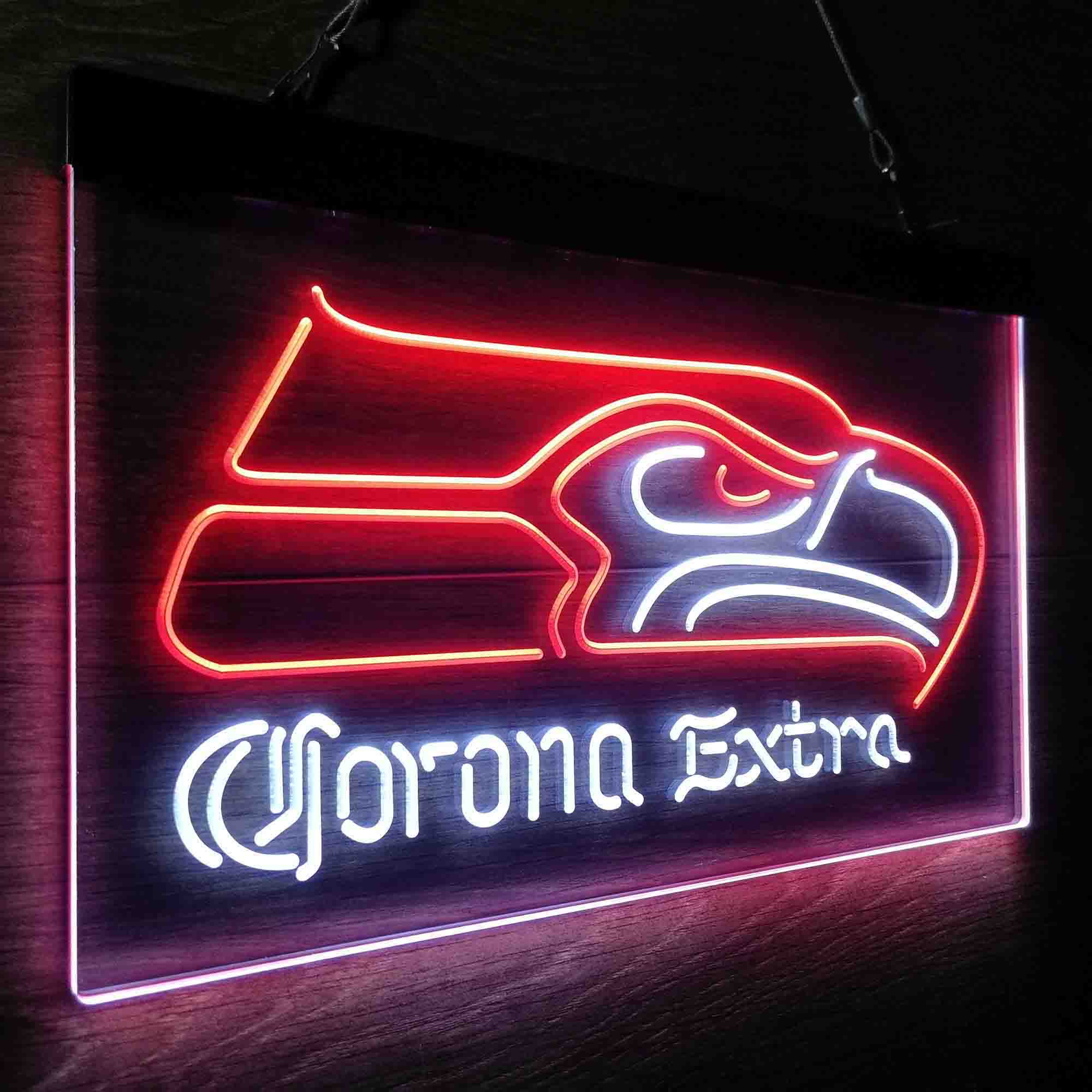 Seattle Seahawks Corona Extra Bar Neon-Like LED Sign - Image 16