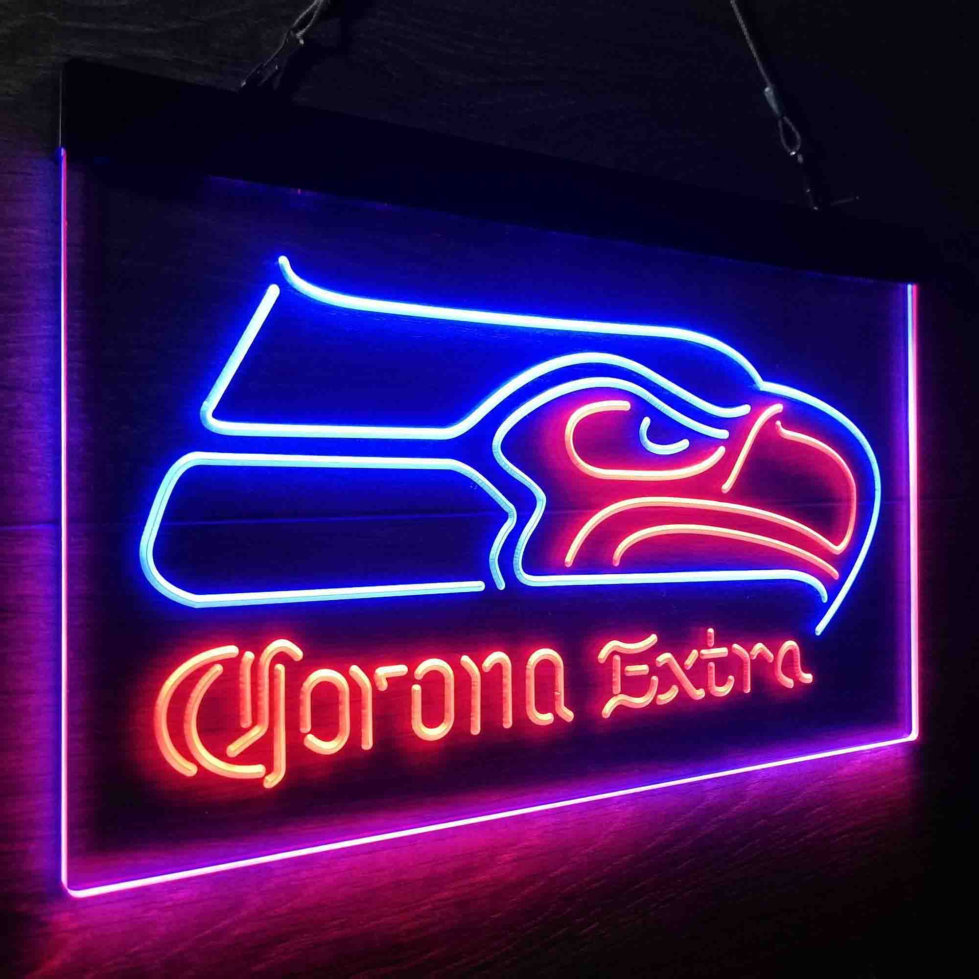 Seattle Seahawks Corona Extra Bar Neon-Like LED Sign - Image 22