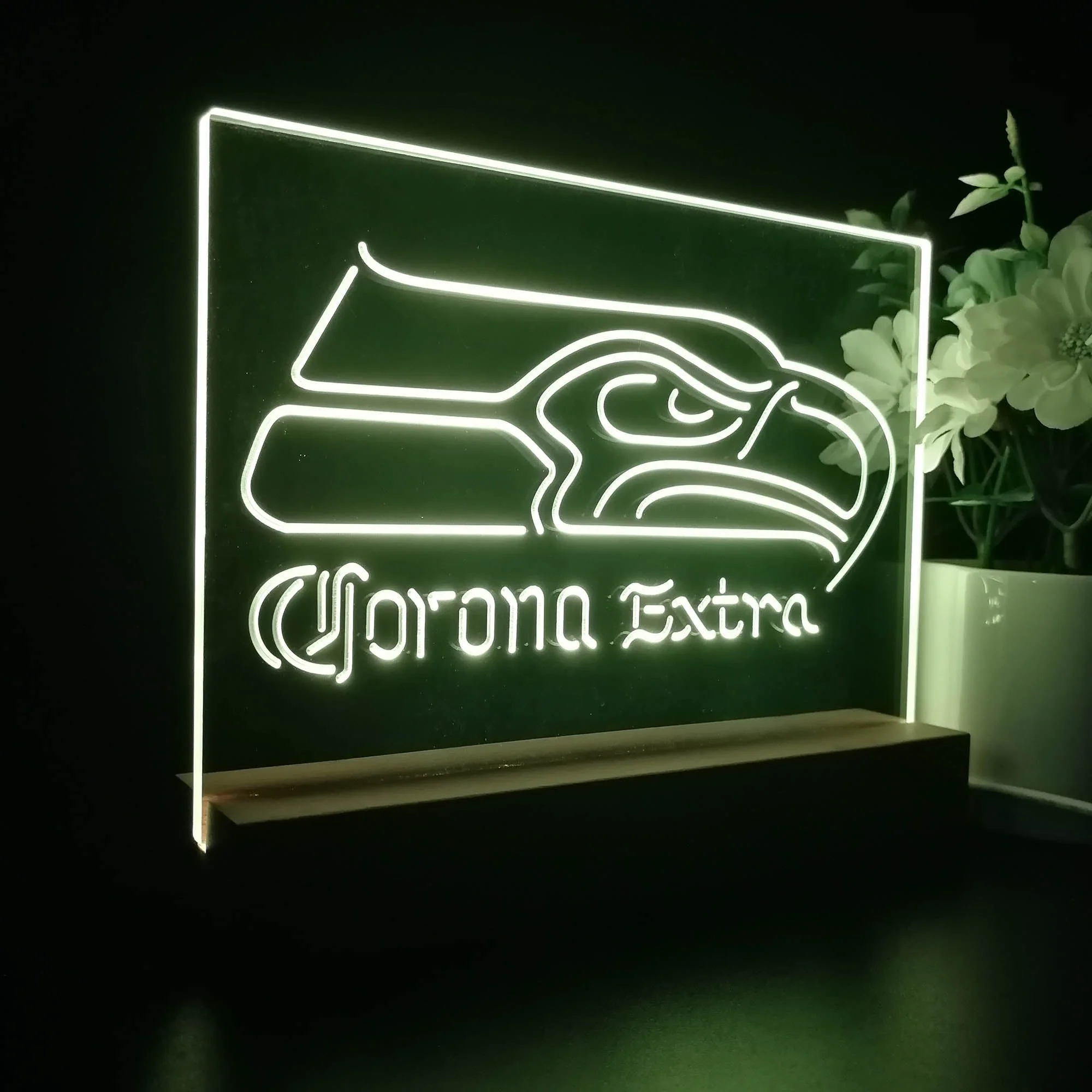 Corona Extra Bar Seattle Seahawks Est. 1976 Night Light Pub Bar Lamp - Image 6