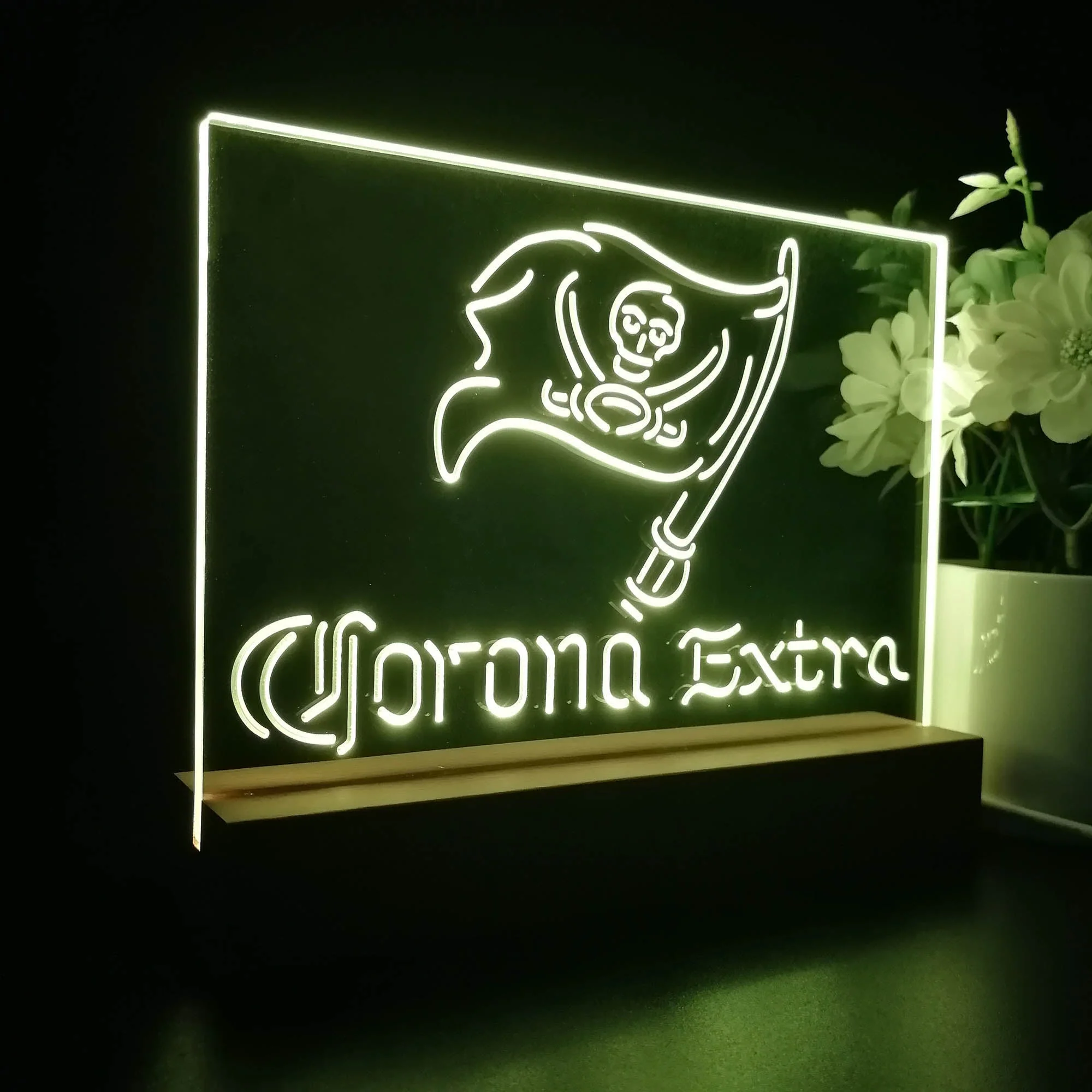 Corona Extra Bar Tampa Bay Buccaneers Est. 1976 Night Light Pub Bar Lamp - Image 5